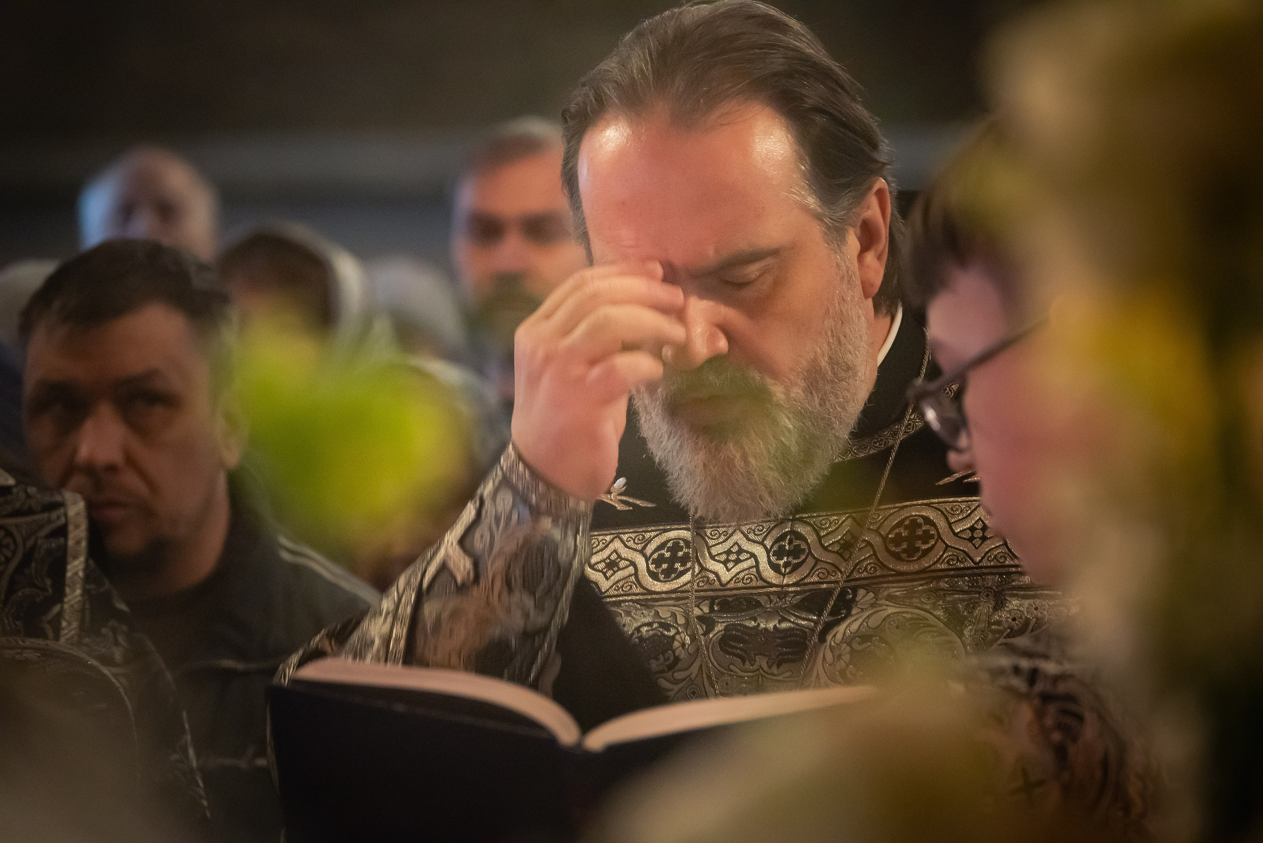 Богородский храм. Вынос Плащаницы. Антон и Татьяна Денисенко — В храме