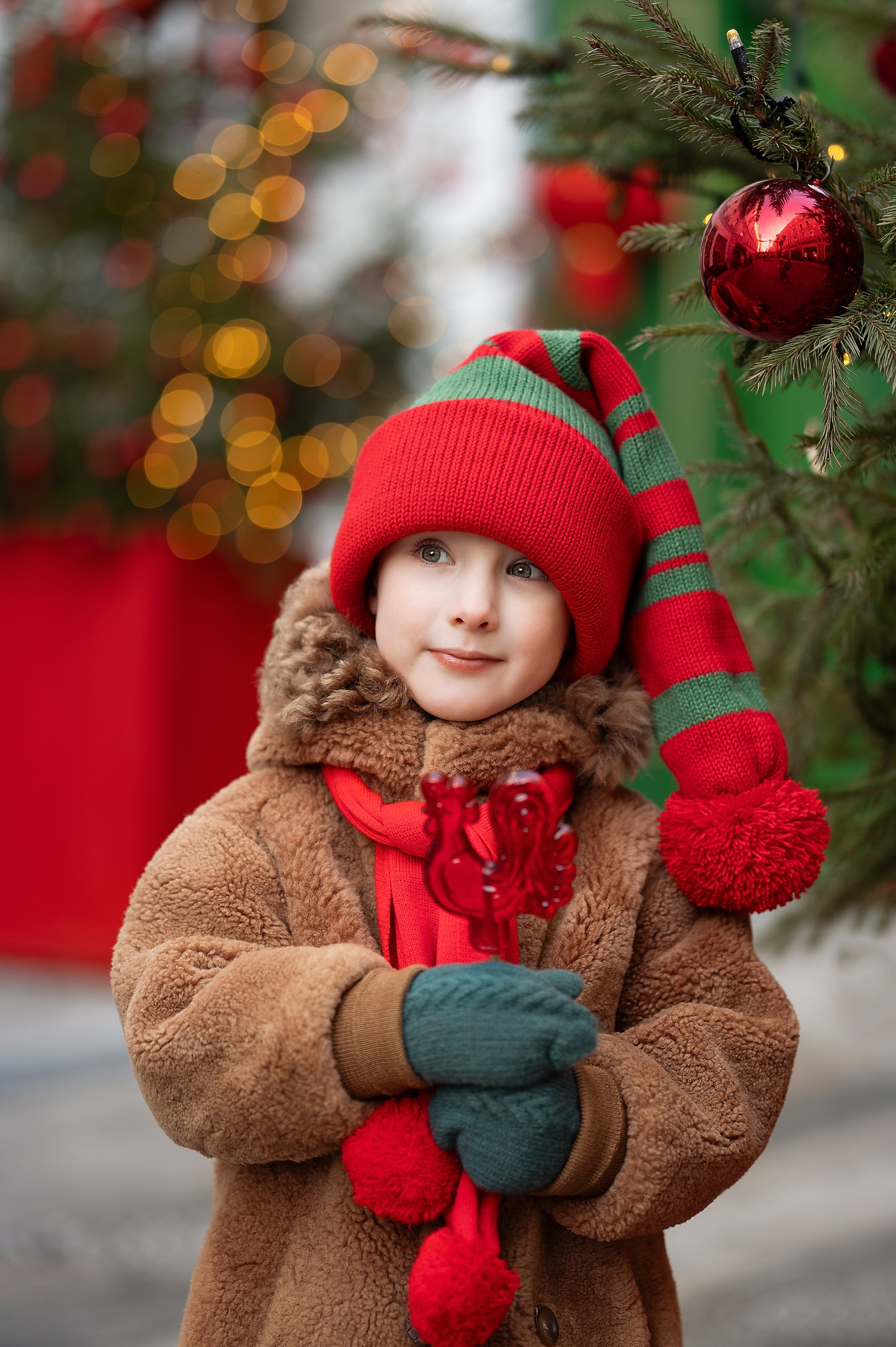 Новогодняя прогулка по Москве. Детский и семейный фотограф г. Москва Оксана Катаджи
