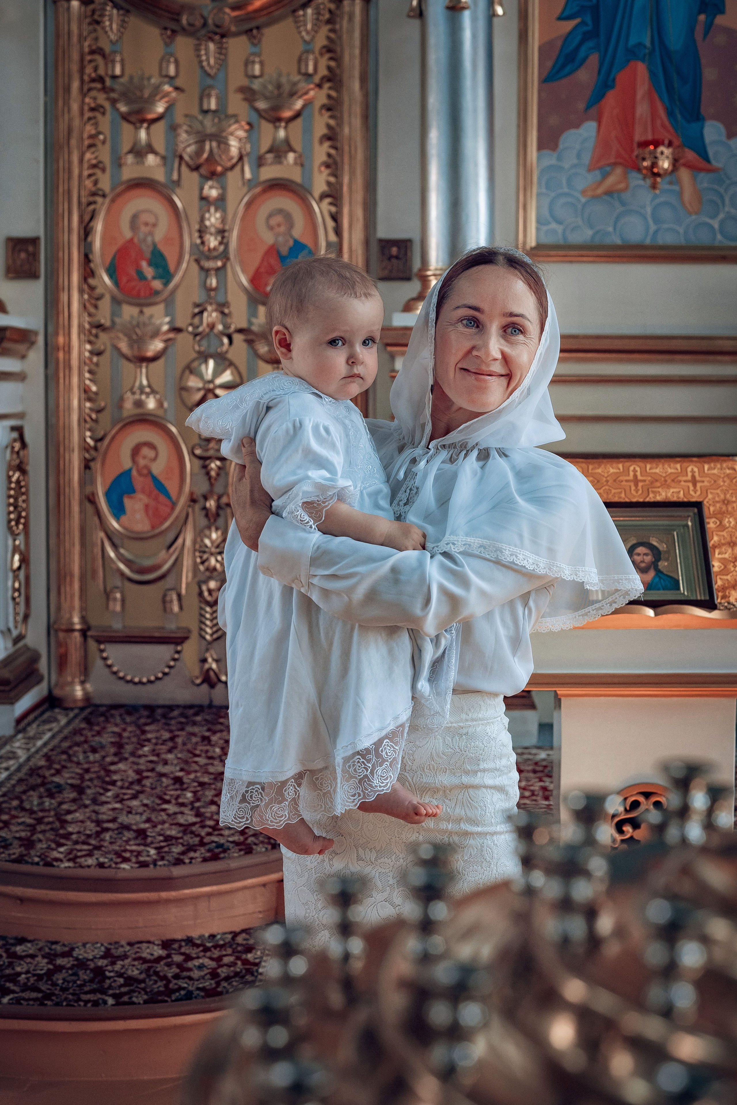 Съемка таинства крещения в Красноярске. Фотографы крещения/венчания  Красноярск Татьяна и Вячеслав Переваловы