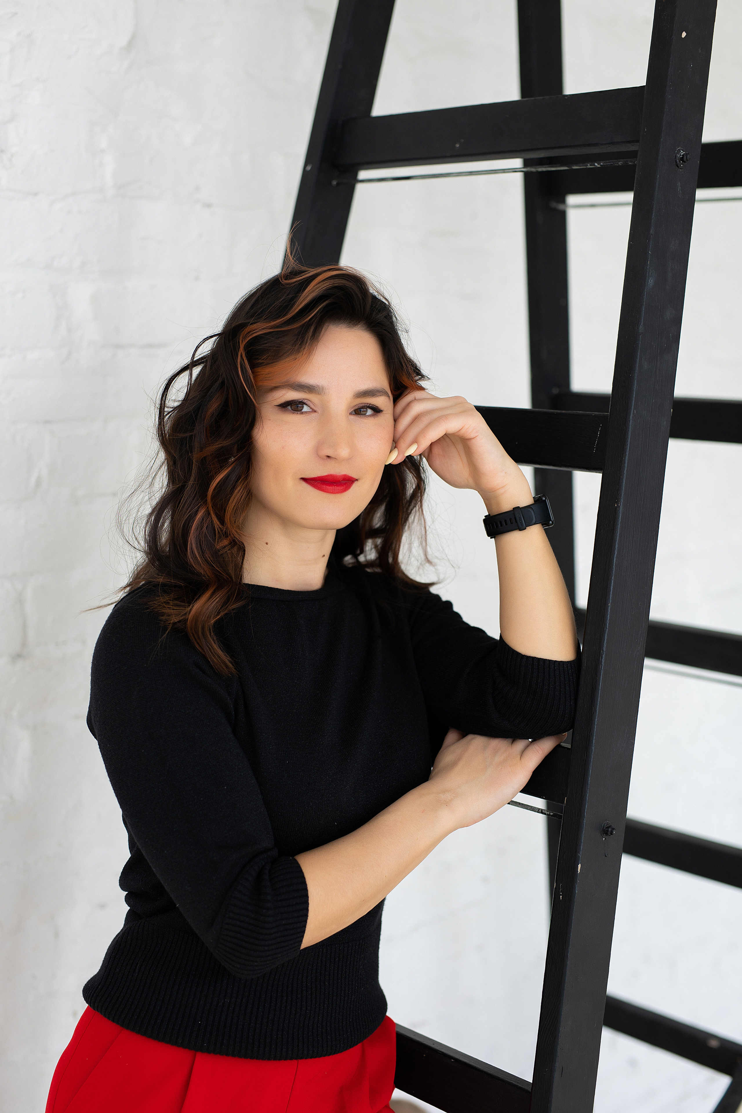 женский портрет крупным планом в фотостудии спб