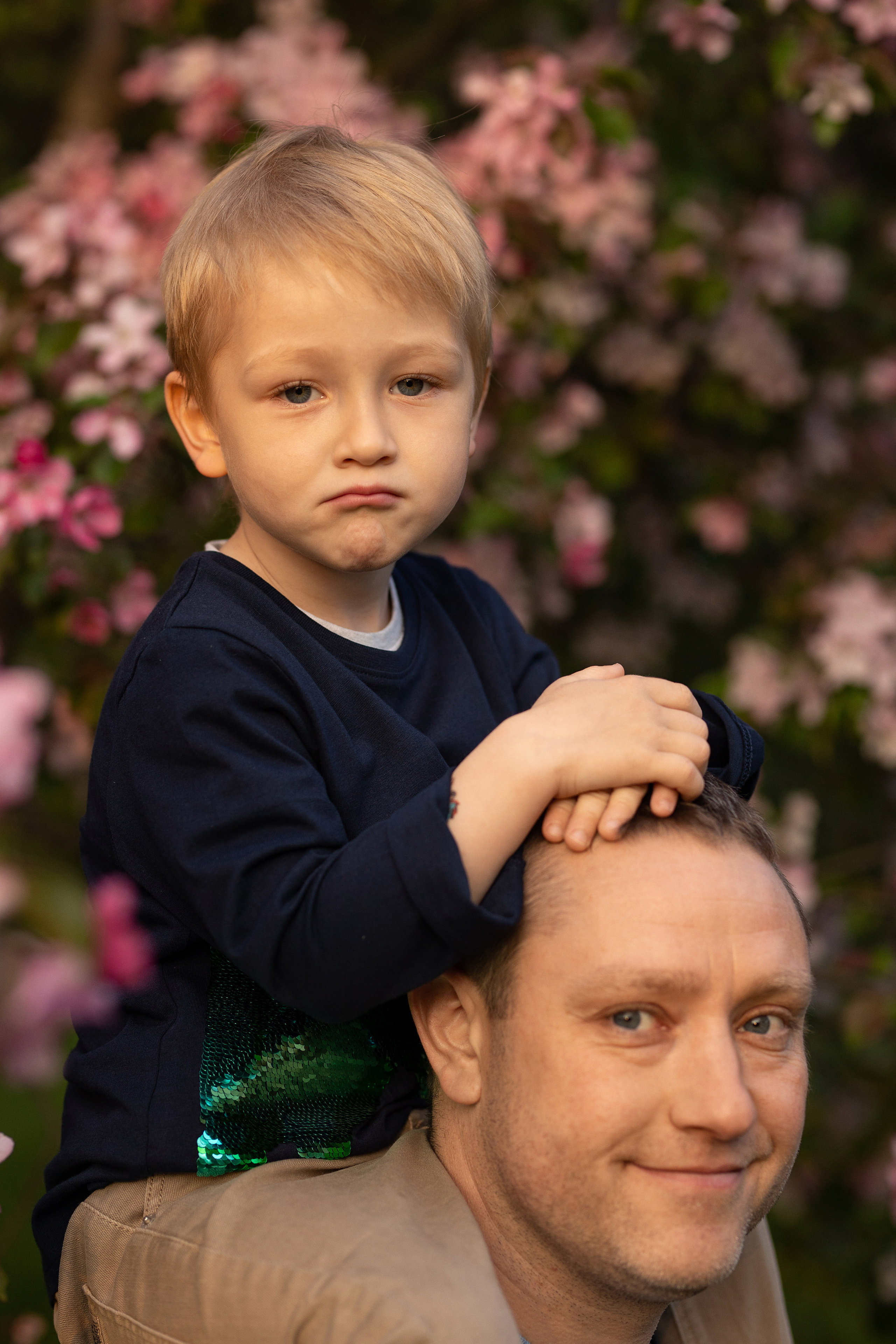 папа и сын фотосессия в парке