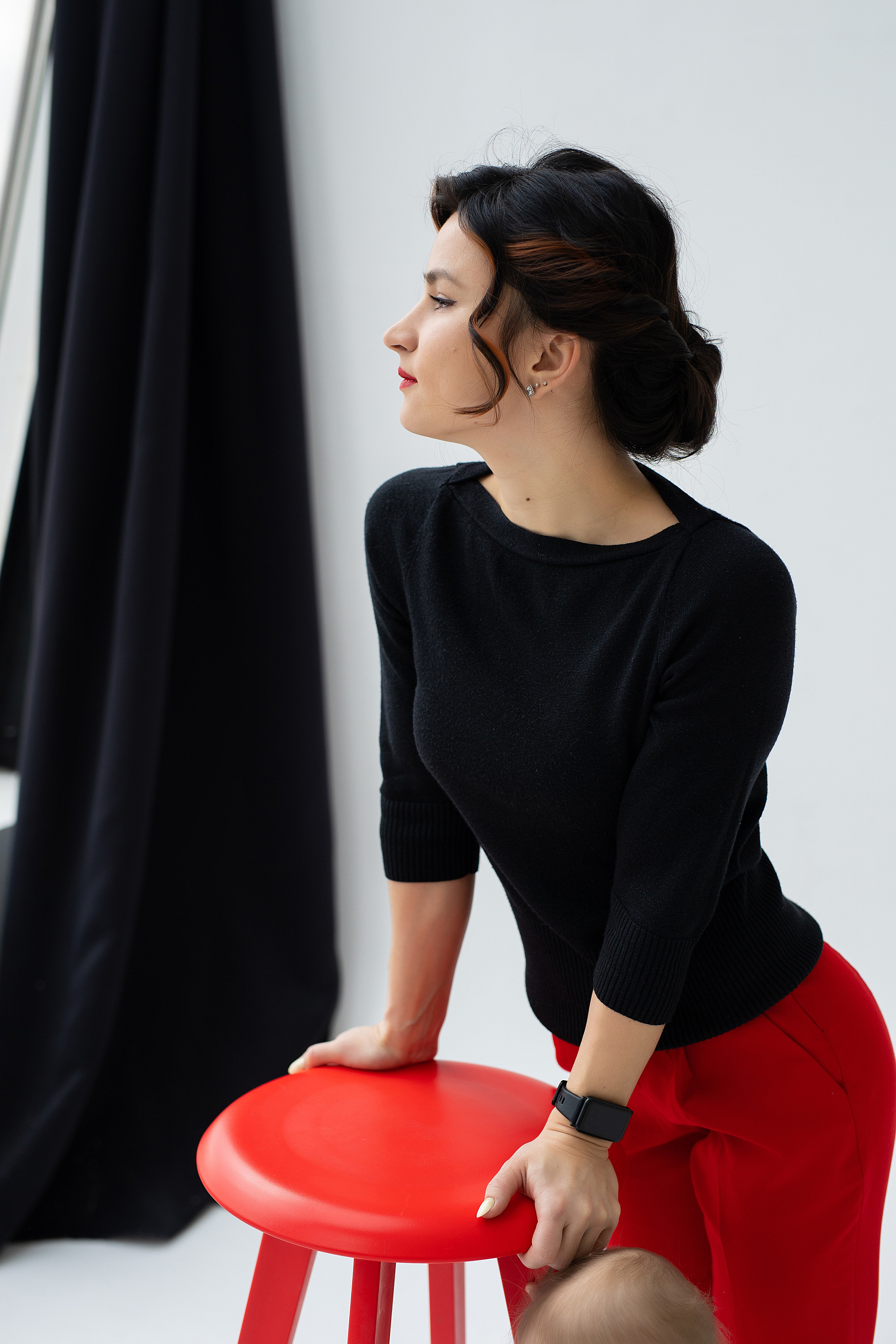 женский деловой портрет в студии