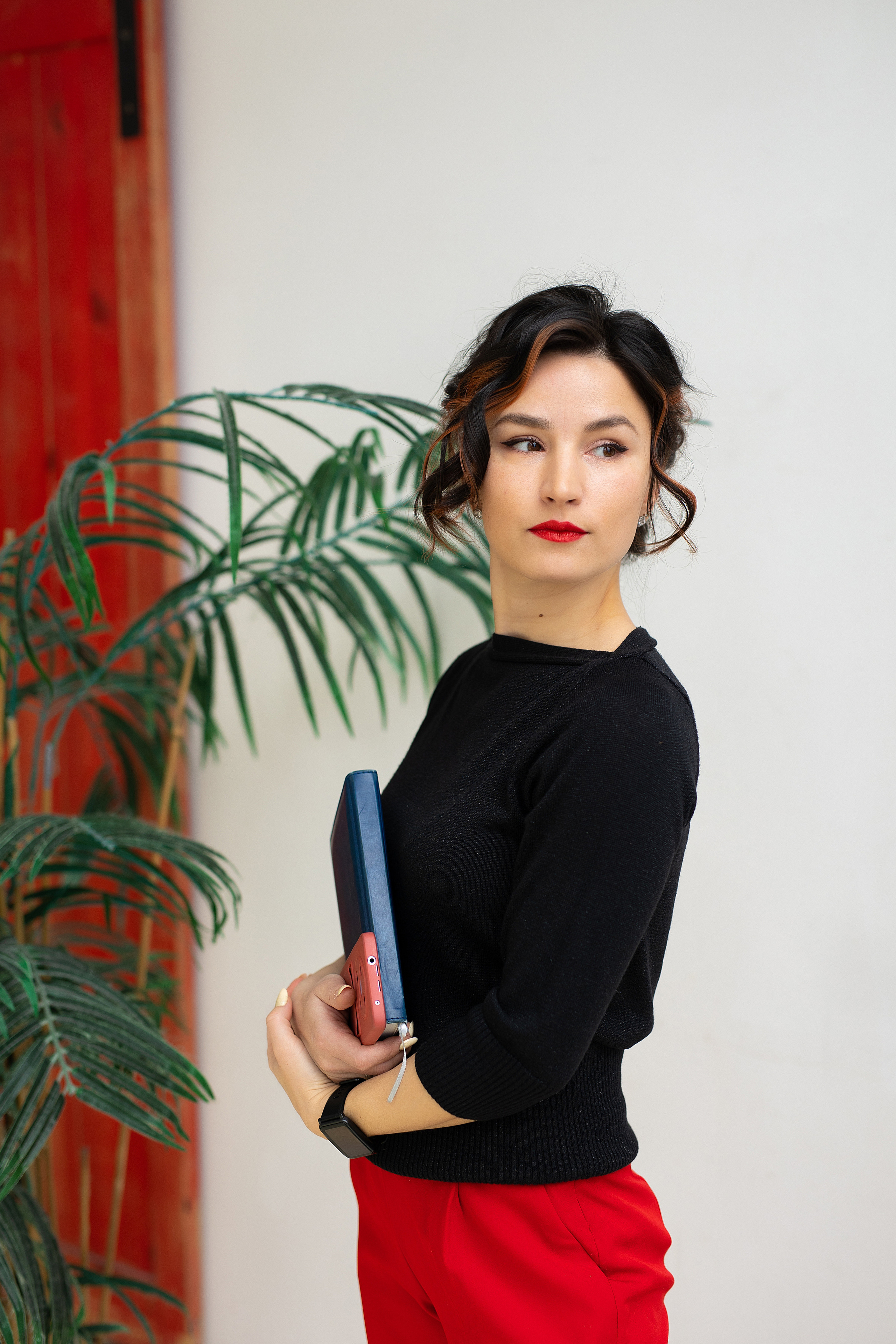 женский деловой портрет в студии