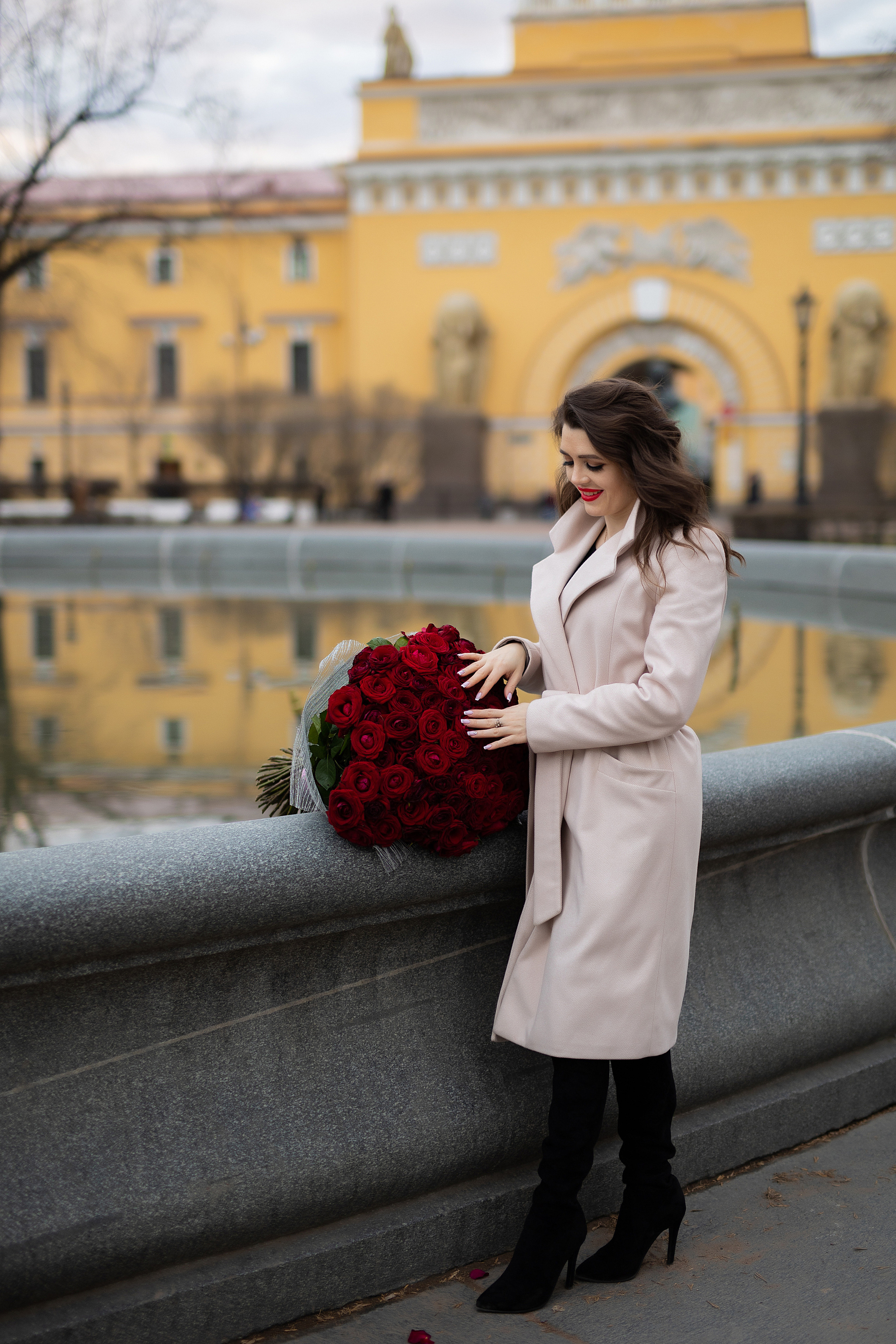 вечерняя фотосессия в городе