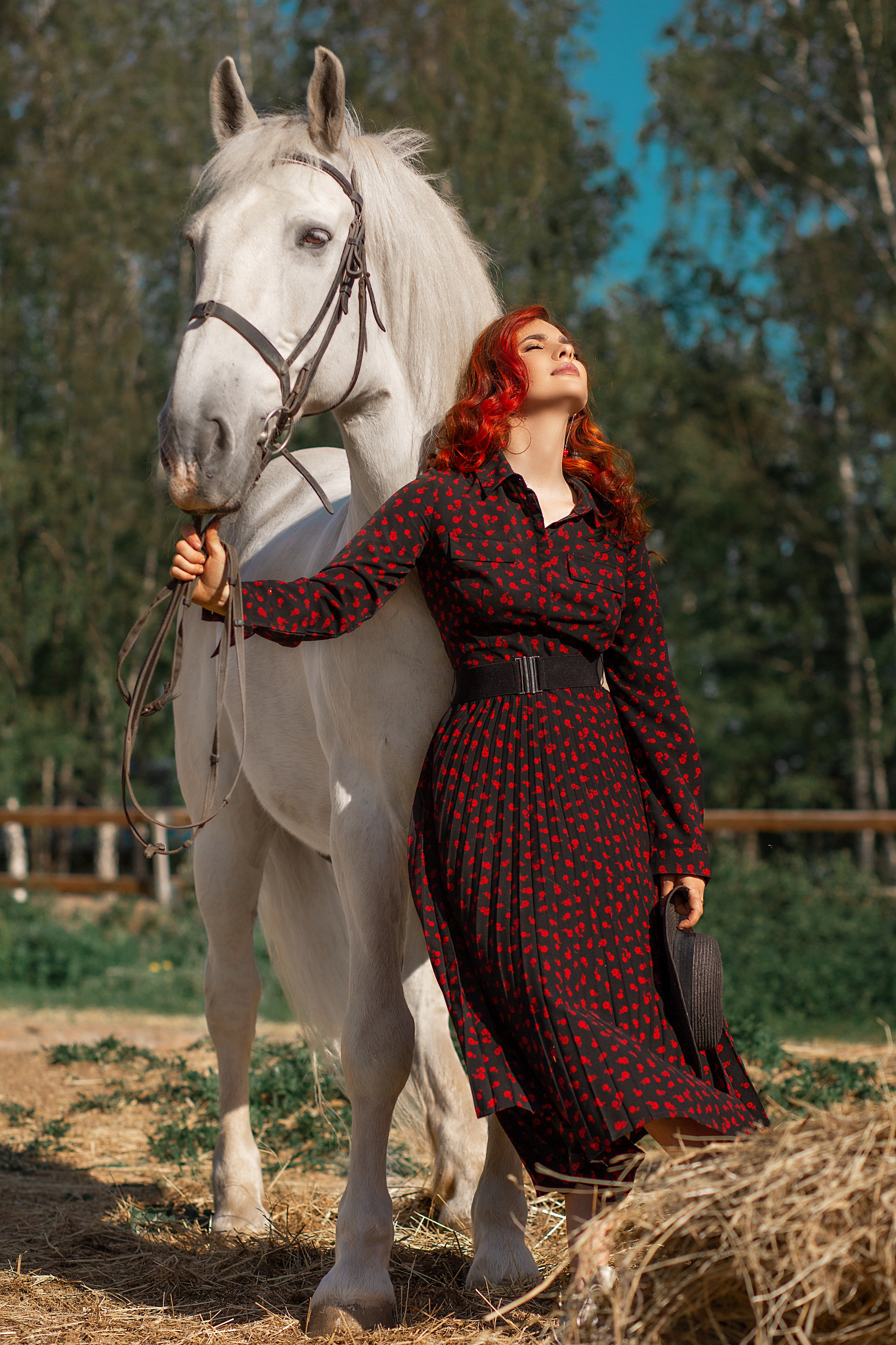 Екатерина и Воробей. Фотосессия с лошадьми в Нижнем Новгороде