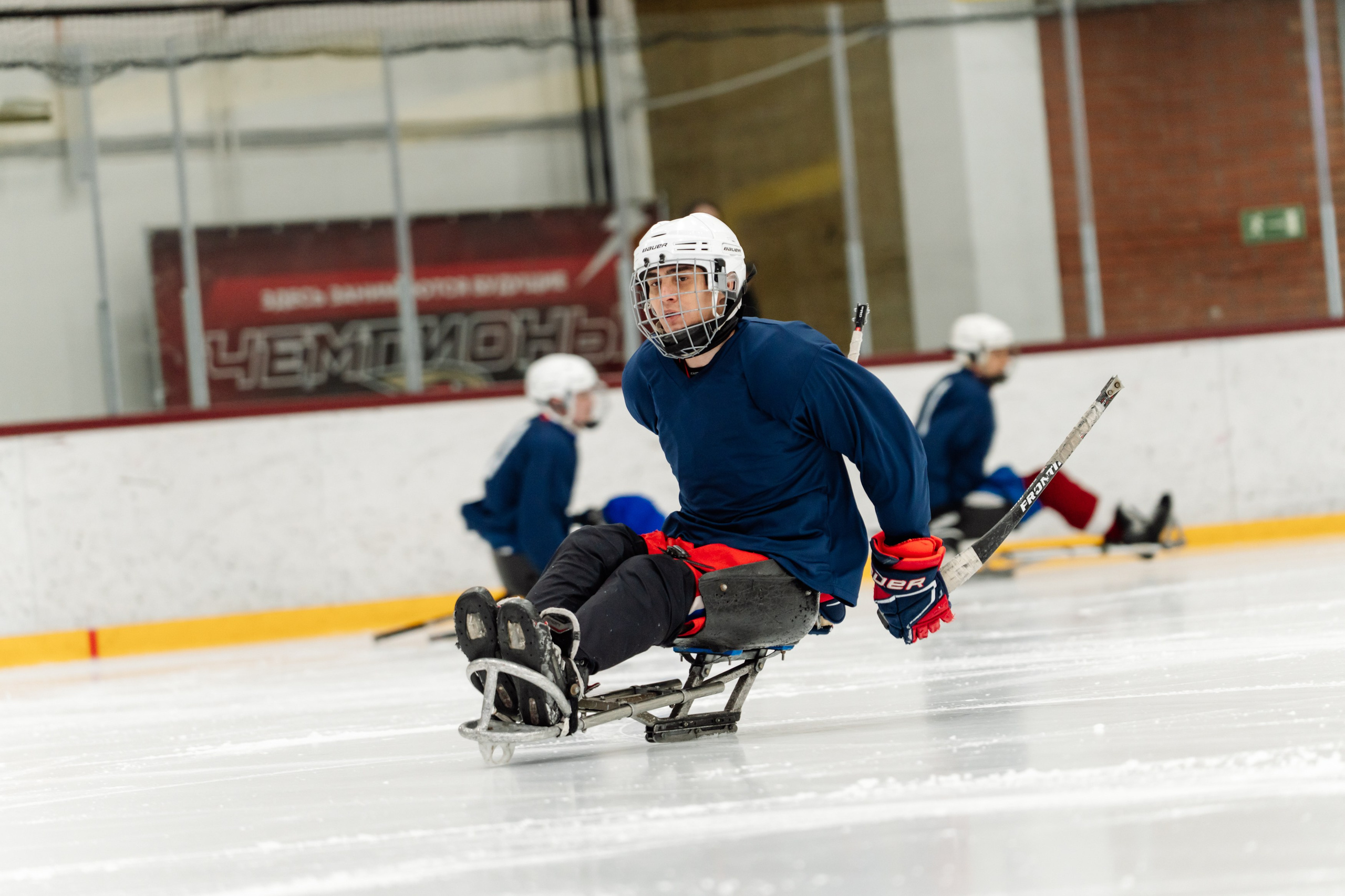Игра в следж хоккей приуроченная 23.02.26 в арене Сталкер