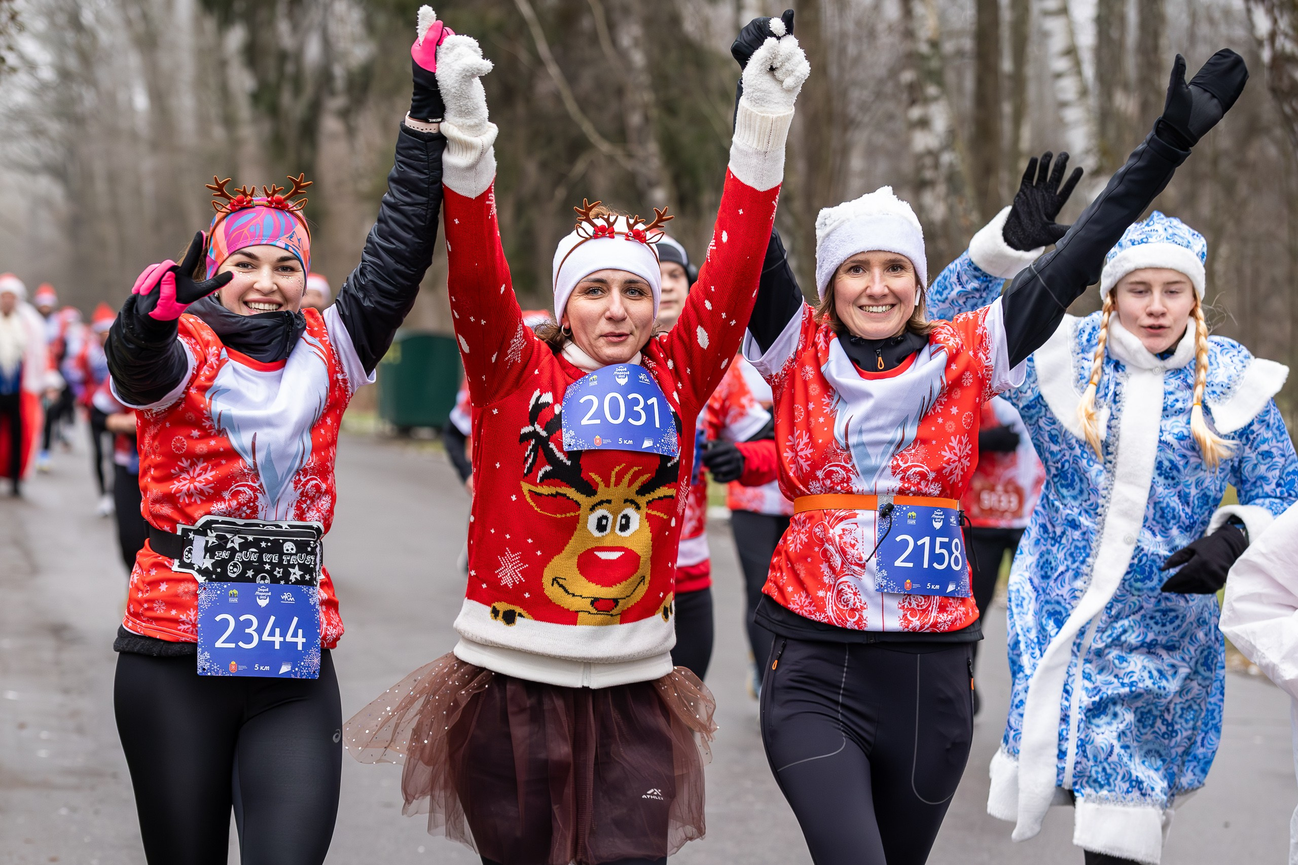 Забег Дедов Морозов!. Свадебная фотосъёмка в Москве, Туле