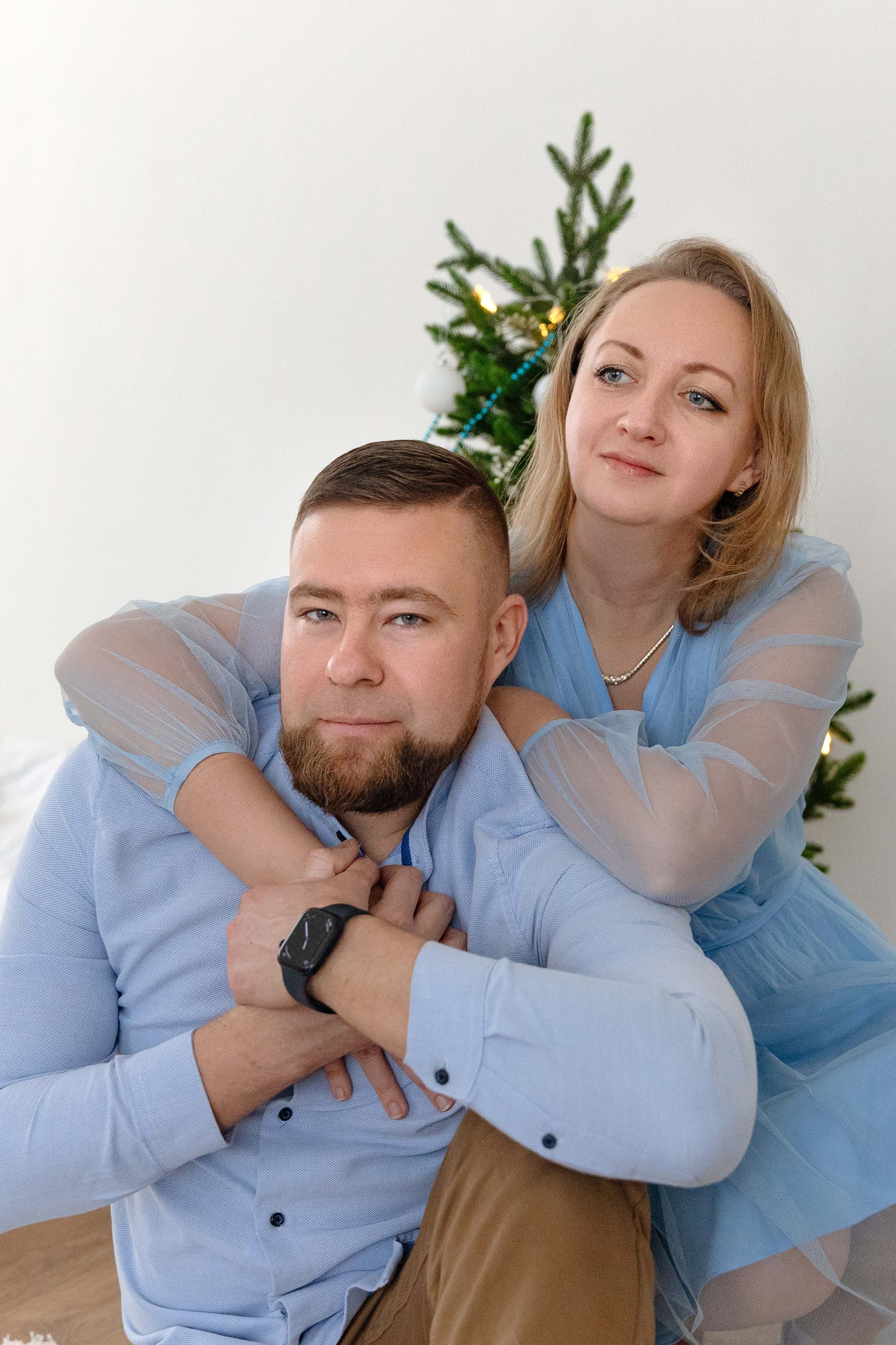 Студийная семейная фотосессия для Анны и Александра