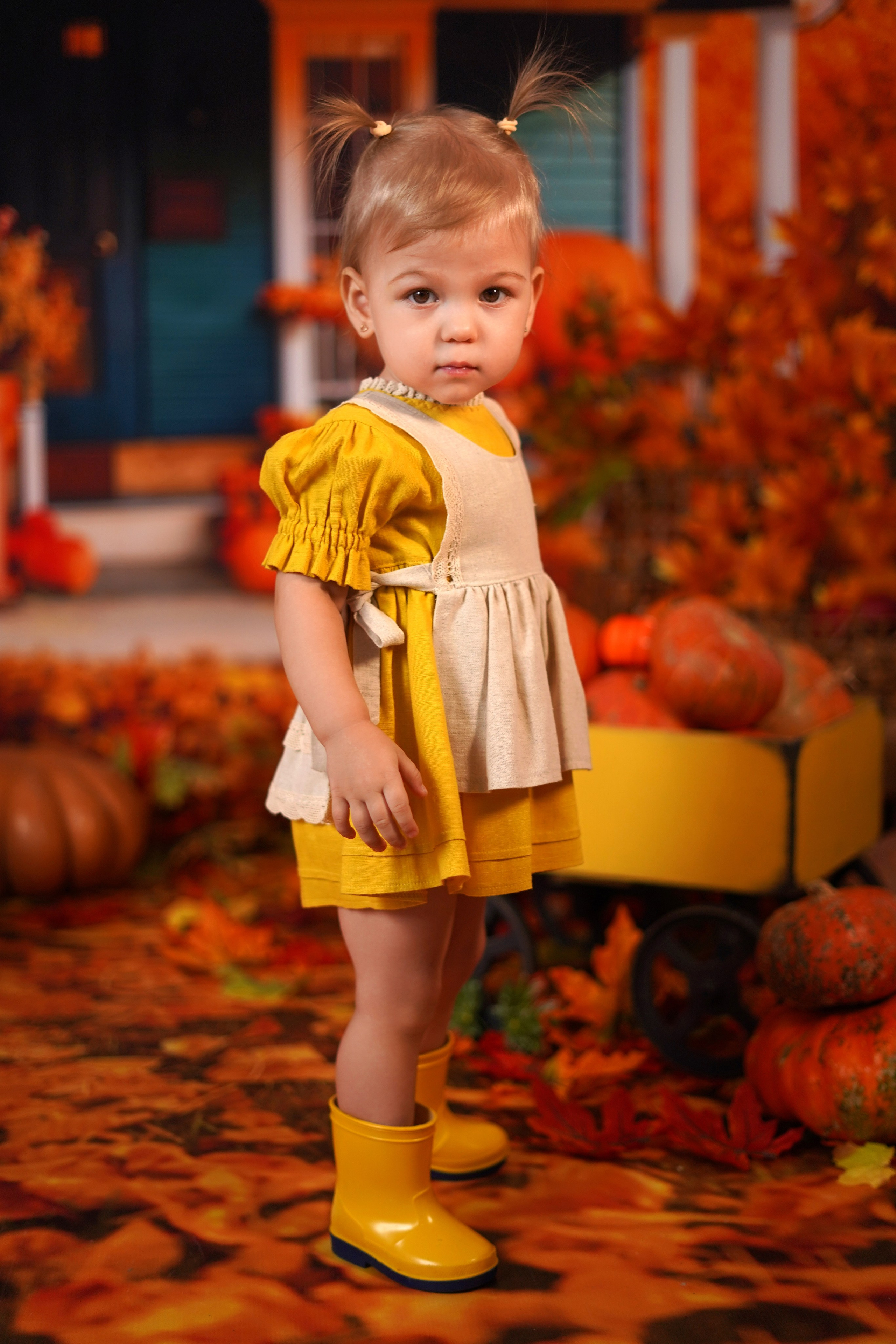 Осенний фотодень в студии Антураж. Детский семейный фотограф Краснодар