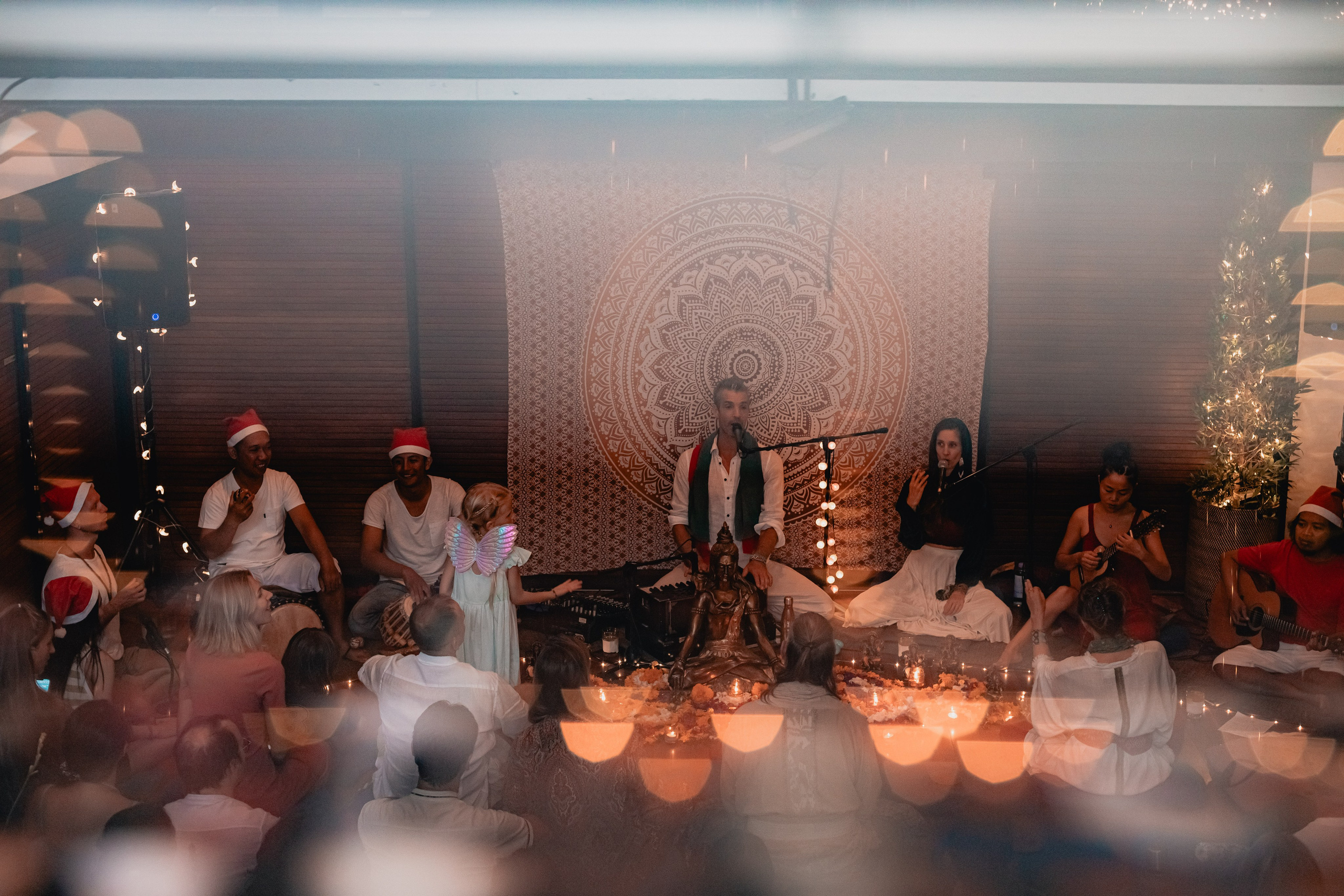 Christmas kirtan w Bhakti Bliss family. Mariam Bagdasaryan