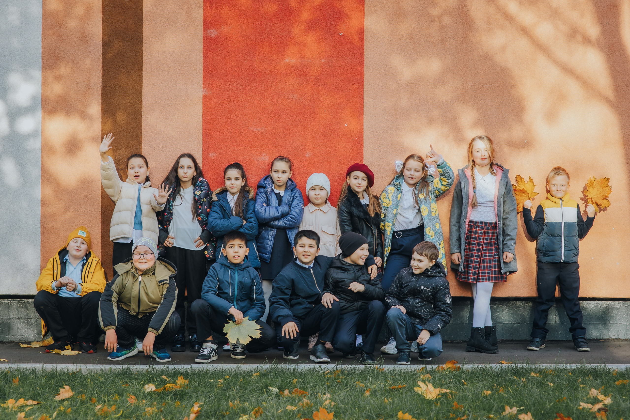 Осенняя съемка 4 класса для Выпускных альбомов. Семейный фотограф в Москве Наталья Чуб, заказать Фотокнигу