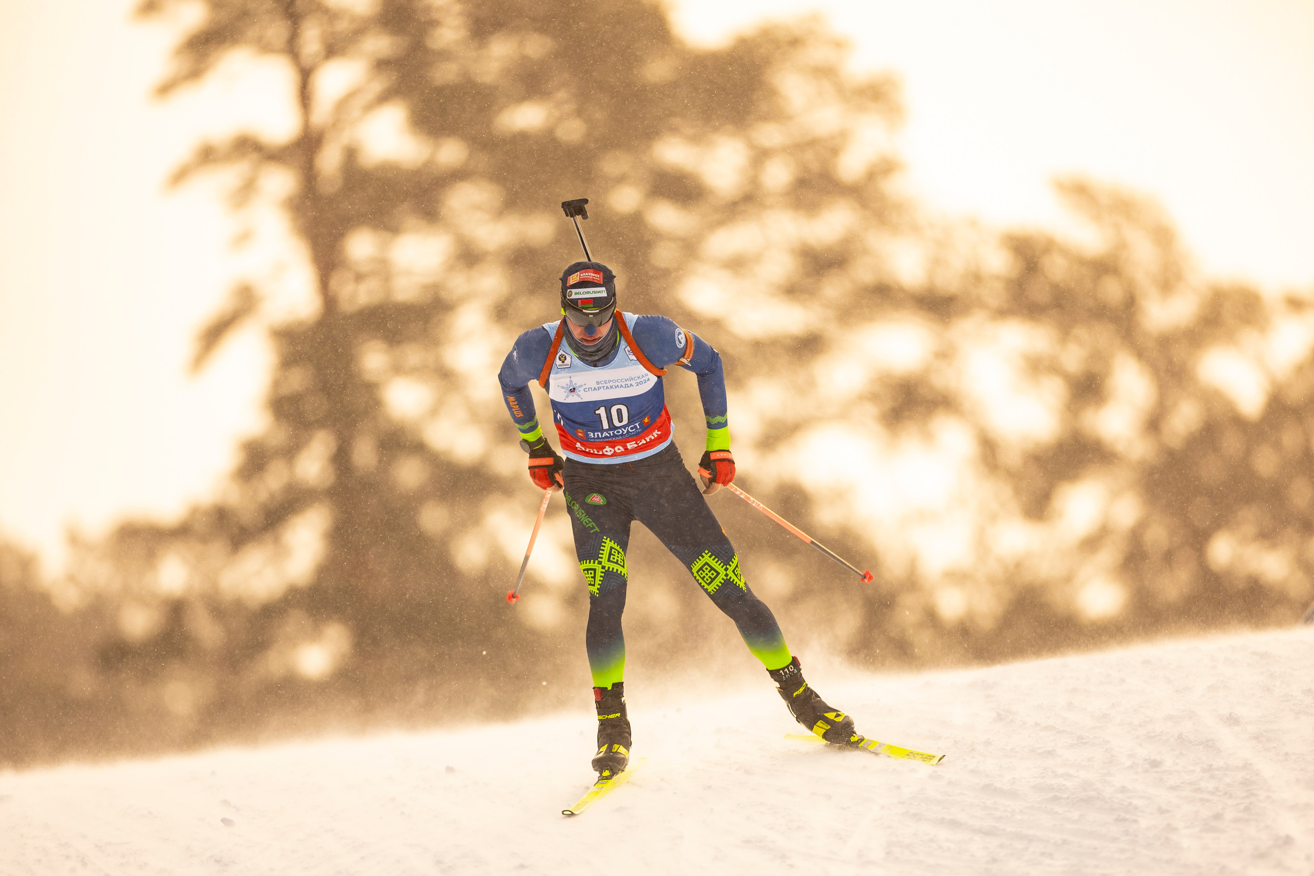 Всероссийская спартакиада по биатлону. Мужчины. Гонка преследования. Спортивный репортажный фотограф Казань Нафис Сиразетдинов