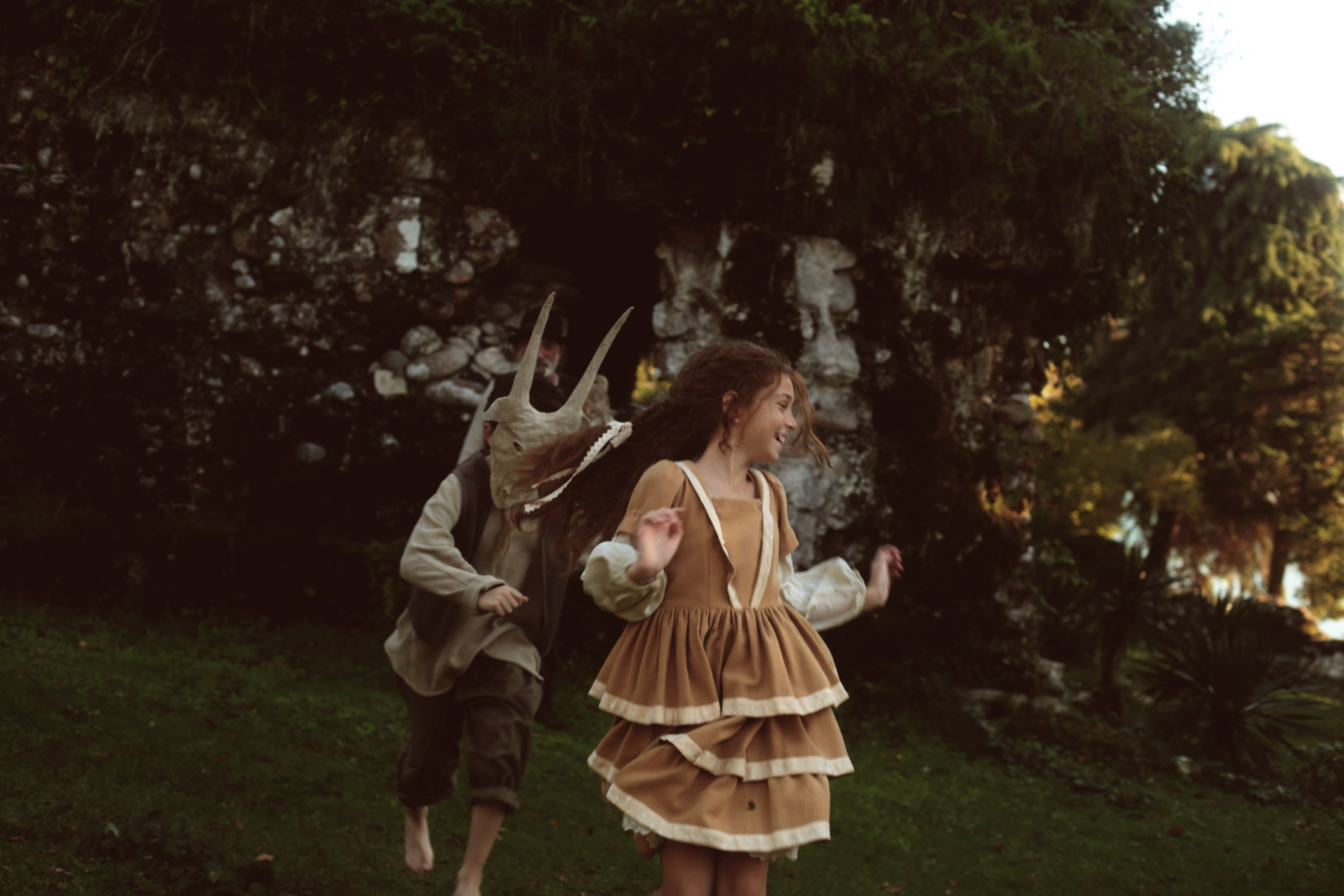 Кинематографическая съемка. Старик и дети. Ekaterina Beridze