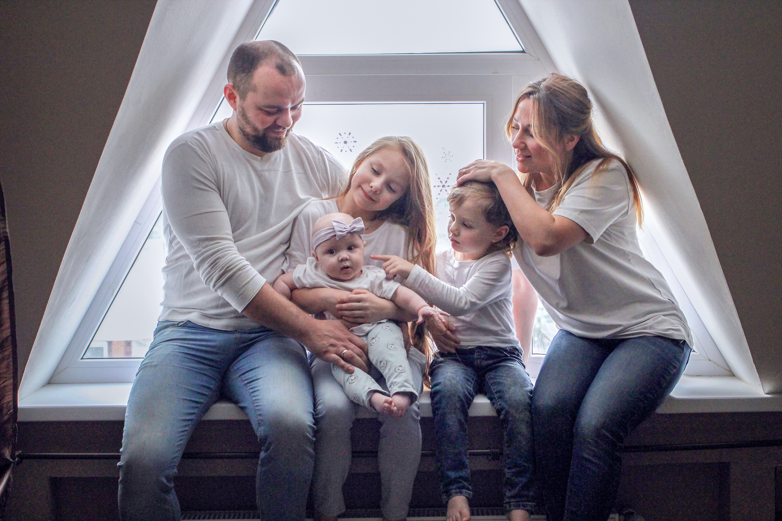Фотосессия многодетной семьи. Семейный и детский фотограф в Москве Варвара Джумаева