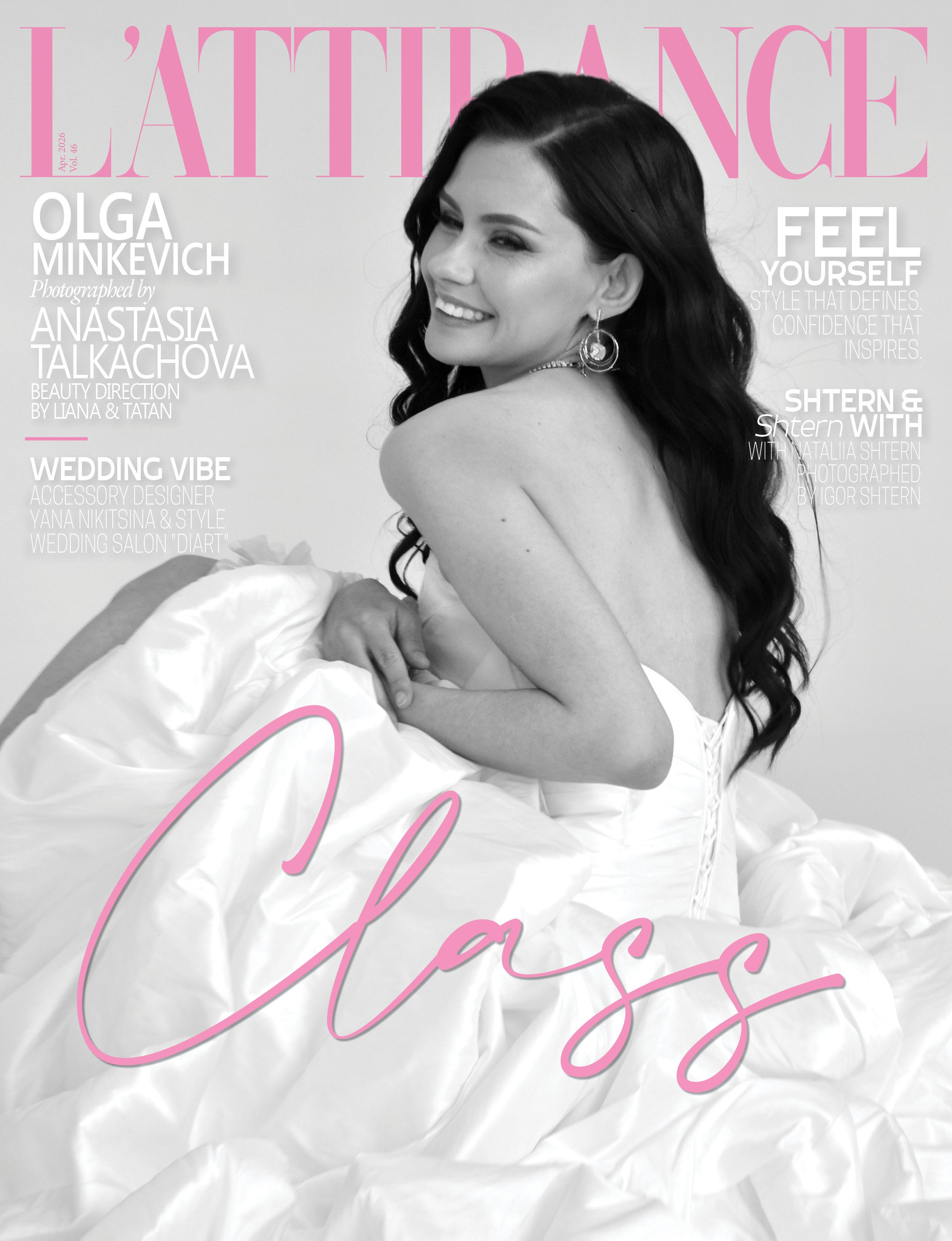 Model L'ATTIRANCE, Frаnce, elitе fashion magazine. Светлана Фатьянова