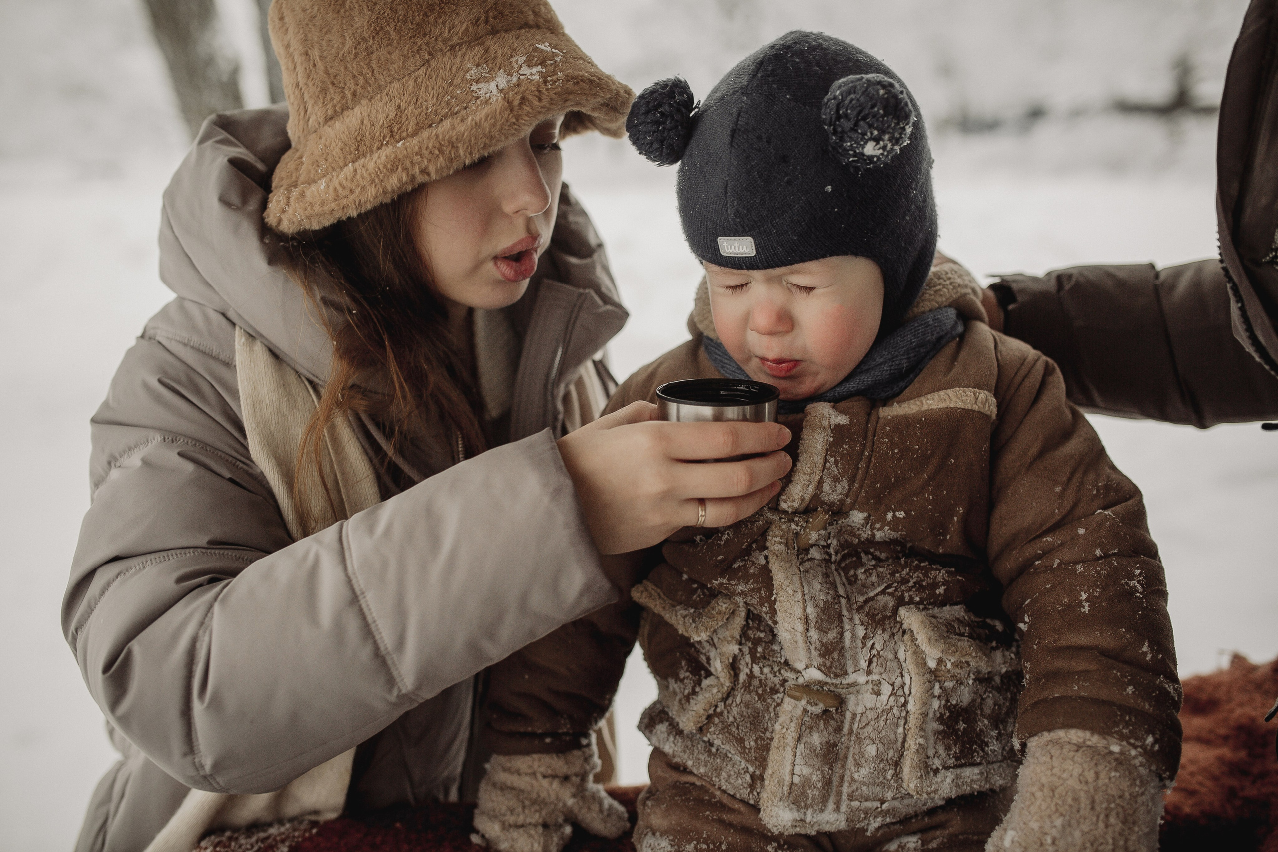 Снежное волшебство Рома, Лиза и Илюша. Семейный и свадебный фотограф в Саратове Катерина Оленская