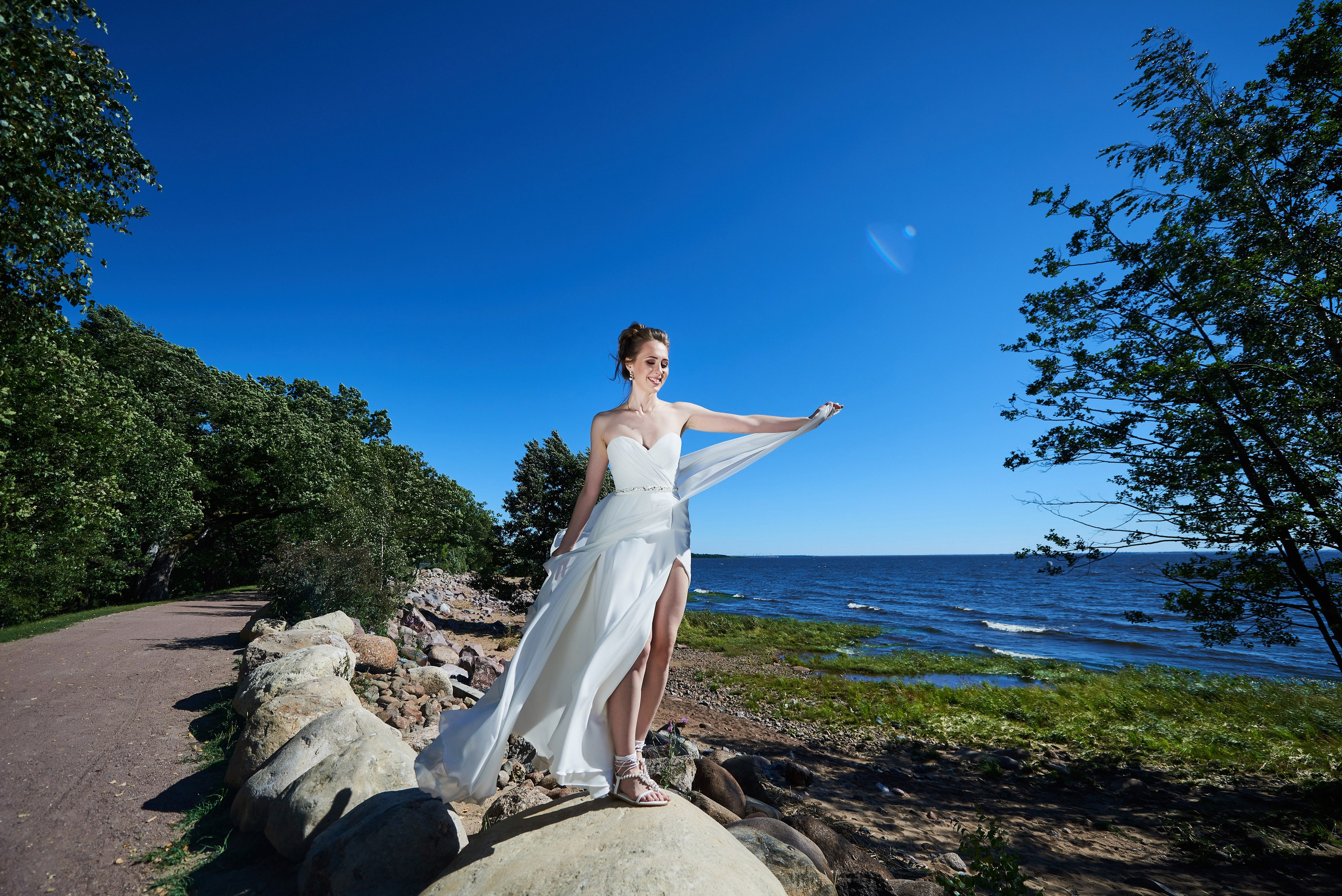 Александра и Вячеслав (фотосессия на берегу Финского залива в парке Дубки в Сестрорецке). Портретный, семейный и свадебный фотограф в Санкт-Петербурге и в Пушкине Ширяев Денис
