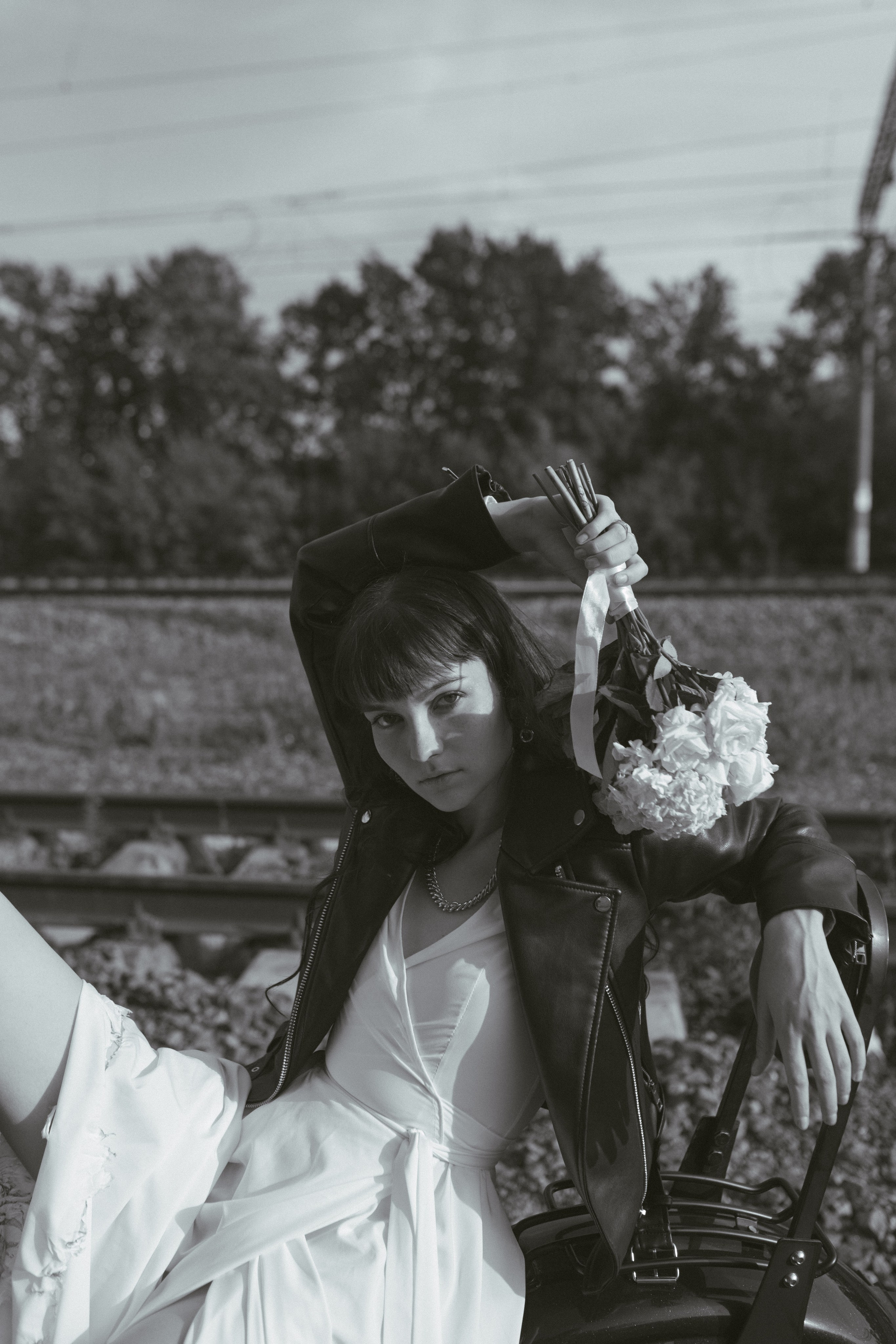 Love story с мотоциклом. Фото Радости. Свадебный и семейный фотограф в Москве Юлия Самойлова