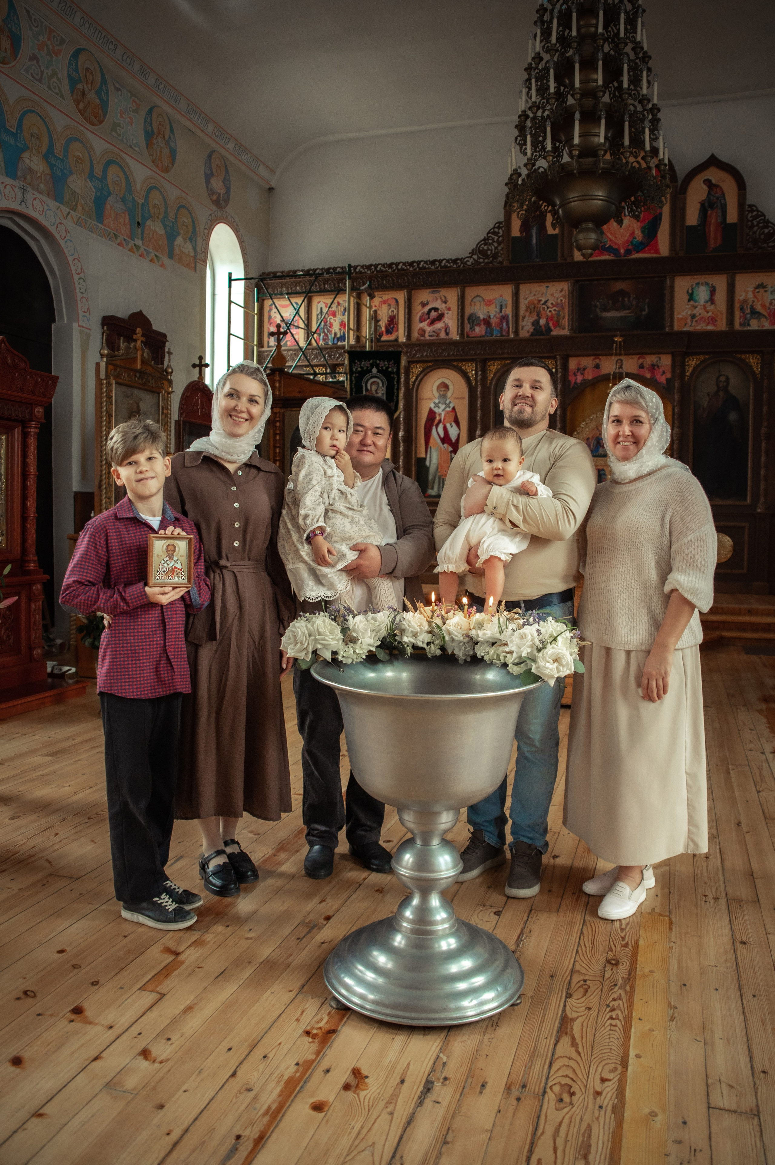 Таинство Крещения Геннадия, Храм Николая Чудотворца Краснослободск. Церковный, семейный и репортажный фотограф Волгоград, Волжский