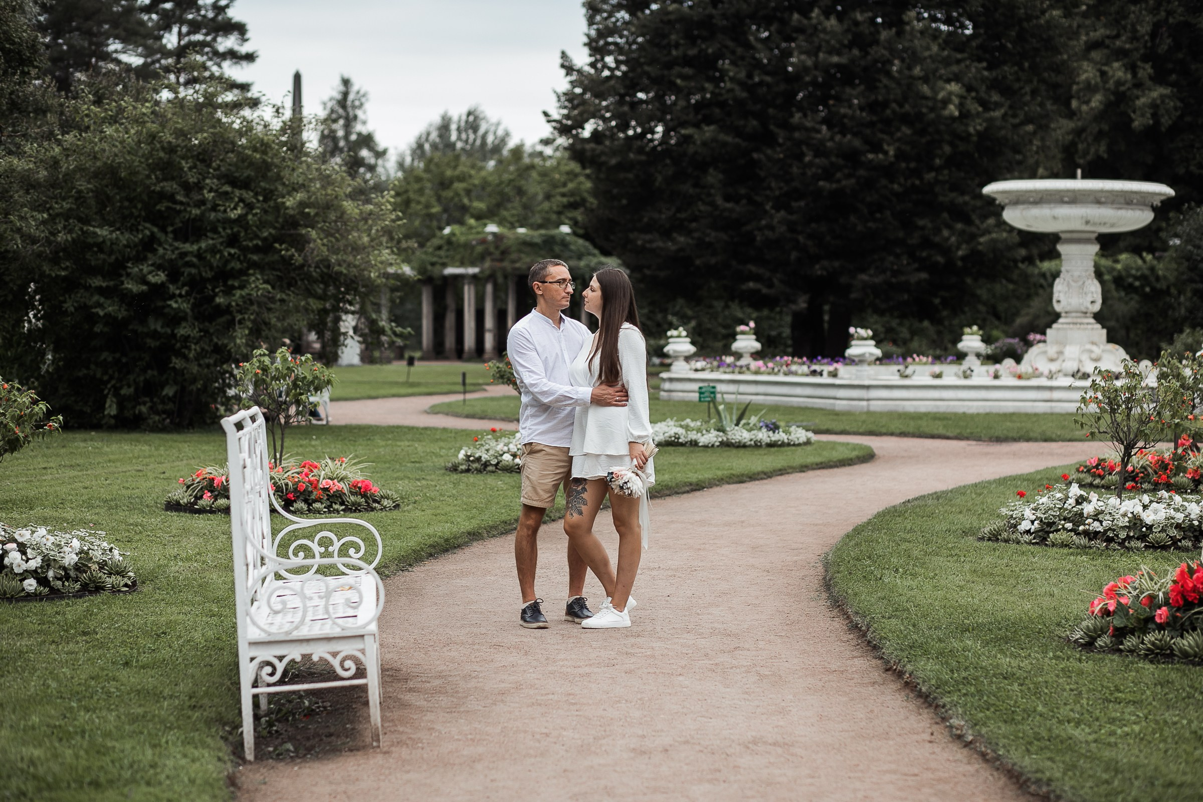 Вероника и Александр. Прогулка в Екатерининском парке. Свадебный и семейный фотограф в Колпино и СПб Юлия Папанова