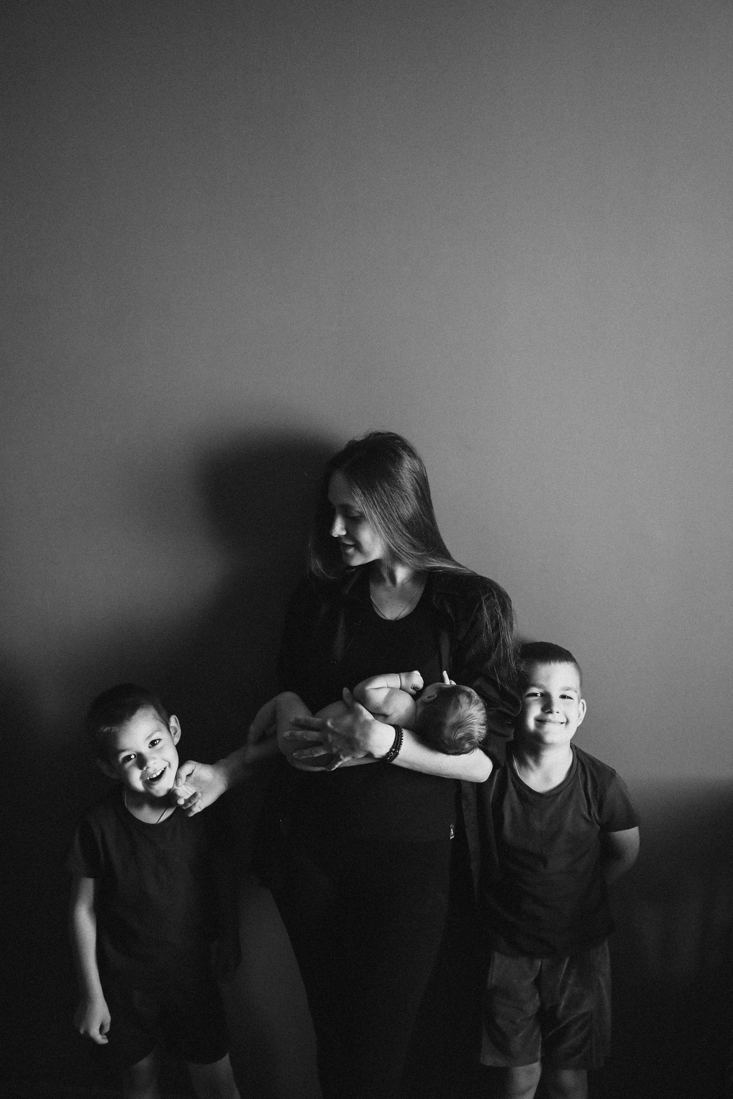 Семейная домашняя фотосессия