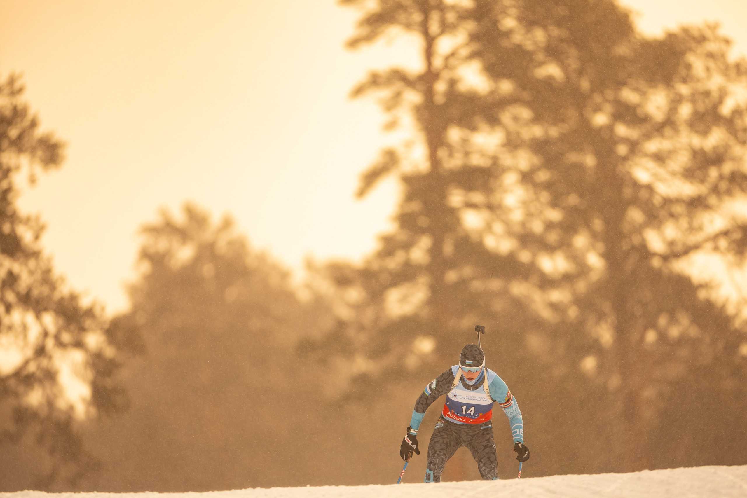 Всероссийская спартакиада по биатлону. Мужчины. Гонка преследования. Спортивный репортажный фотограф Казань Нафис Сиразетдинов