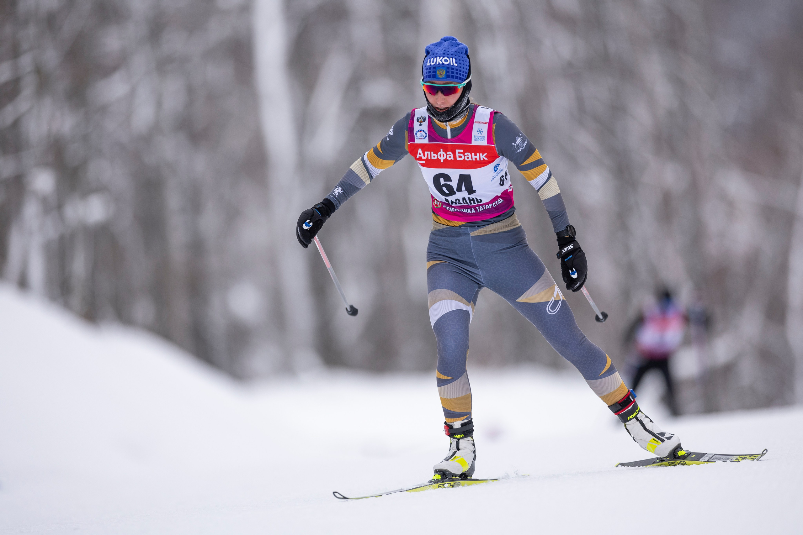 Кубок Росси по лыжным гонкам 2024. Женщины 10 км. Спортивный репортажный фотограф Казань Нафис Сиразетдинов
