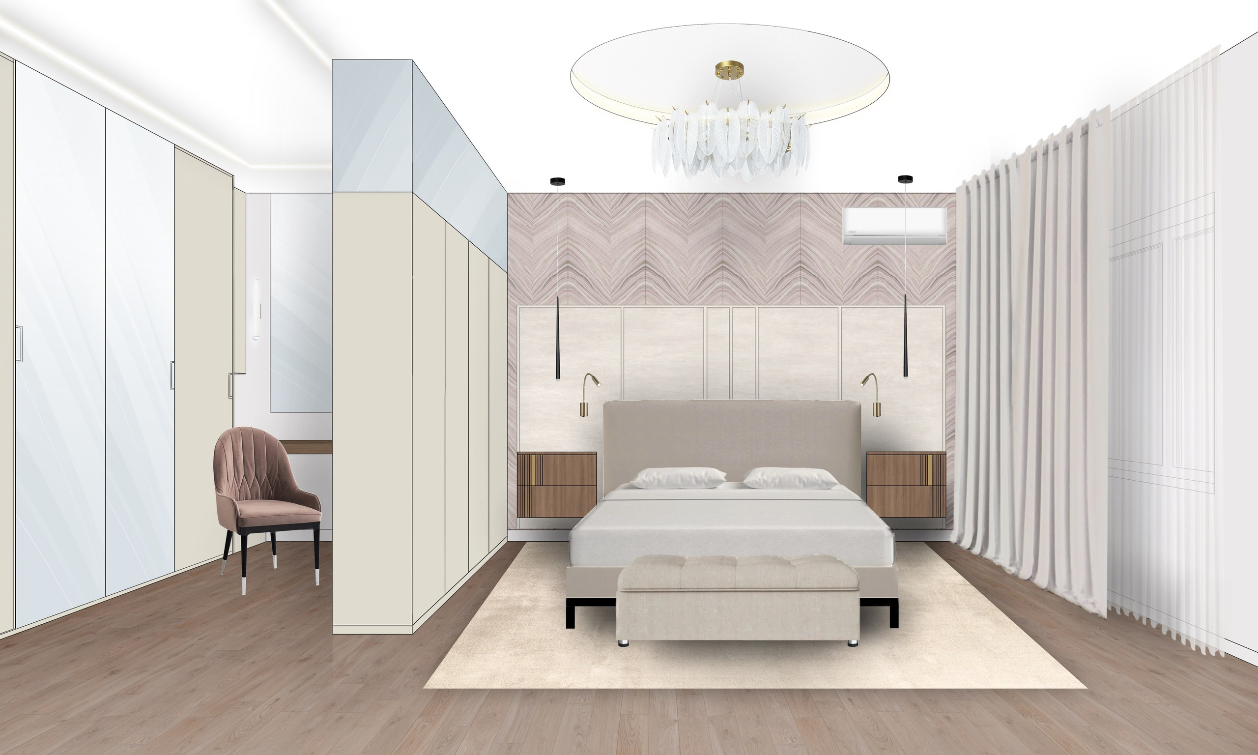 Квартира (дизайнер Елена Яушкина). Дизайн интерьеров по всему миру