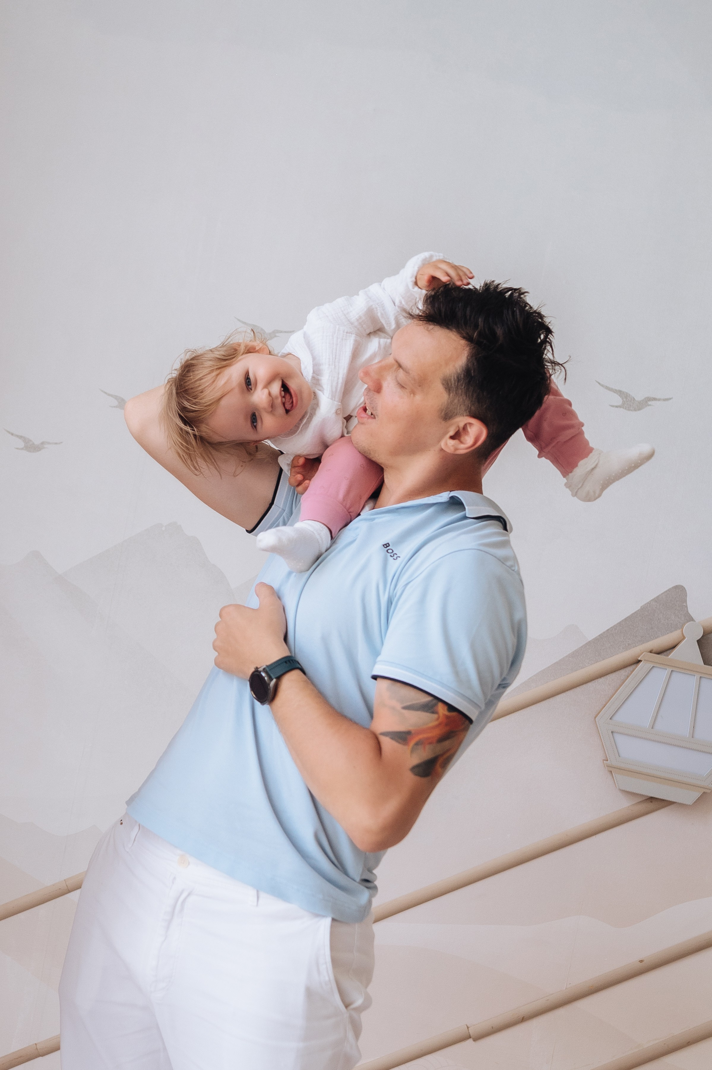 Семейная фотосессия Димы, Олеси и Насти. Фотограф в Москве и Московской области Таня Яблочкина