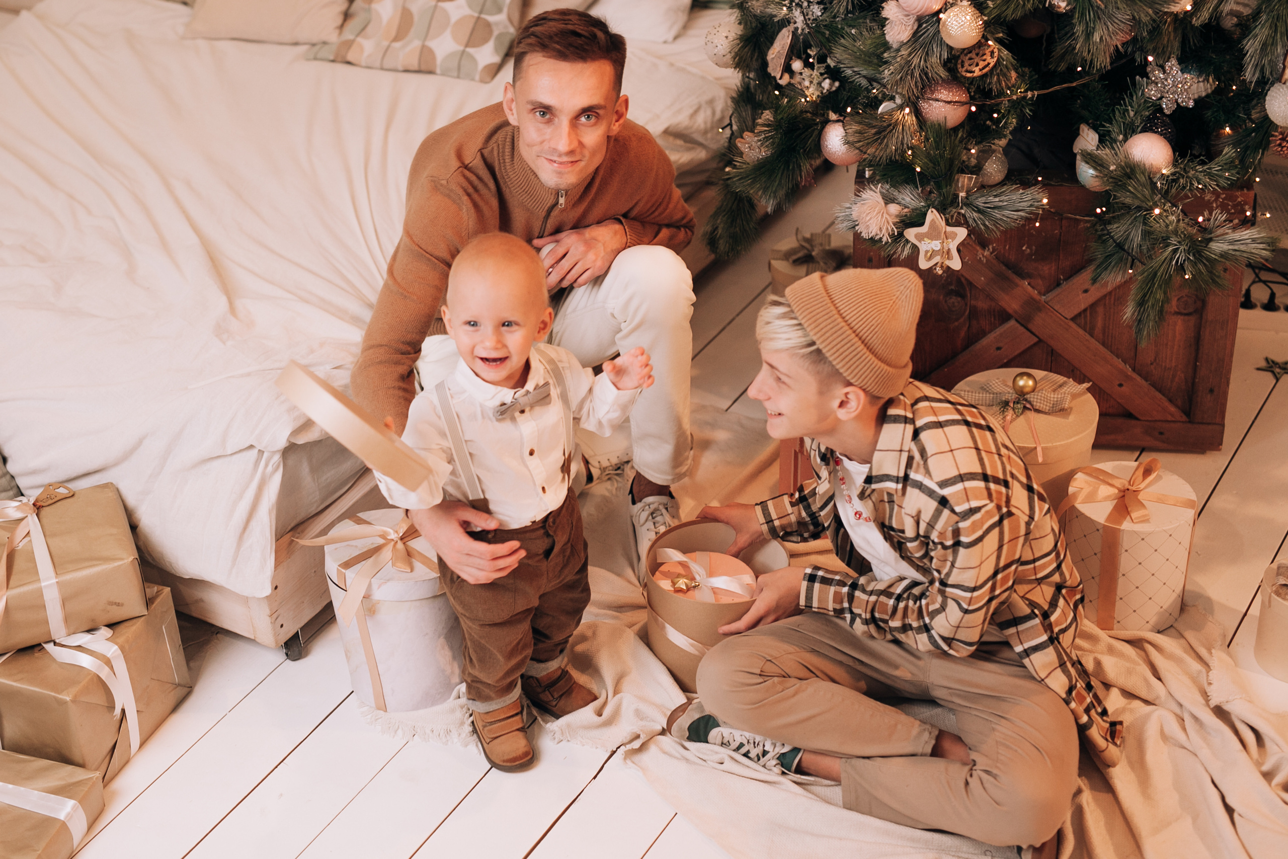 Семейный новогодний альбом. Семейный фотограф, свадебный фотограф, женский портрет в Санкт-Петербу