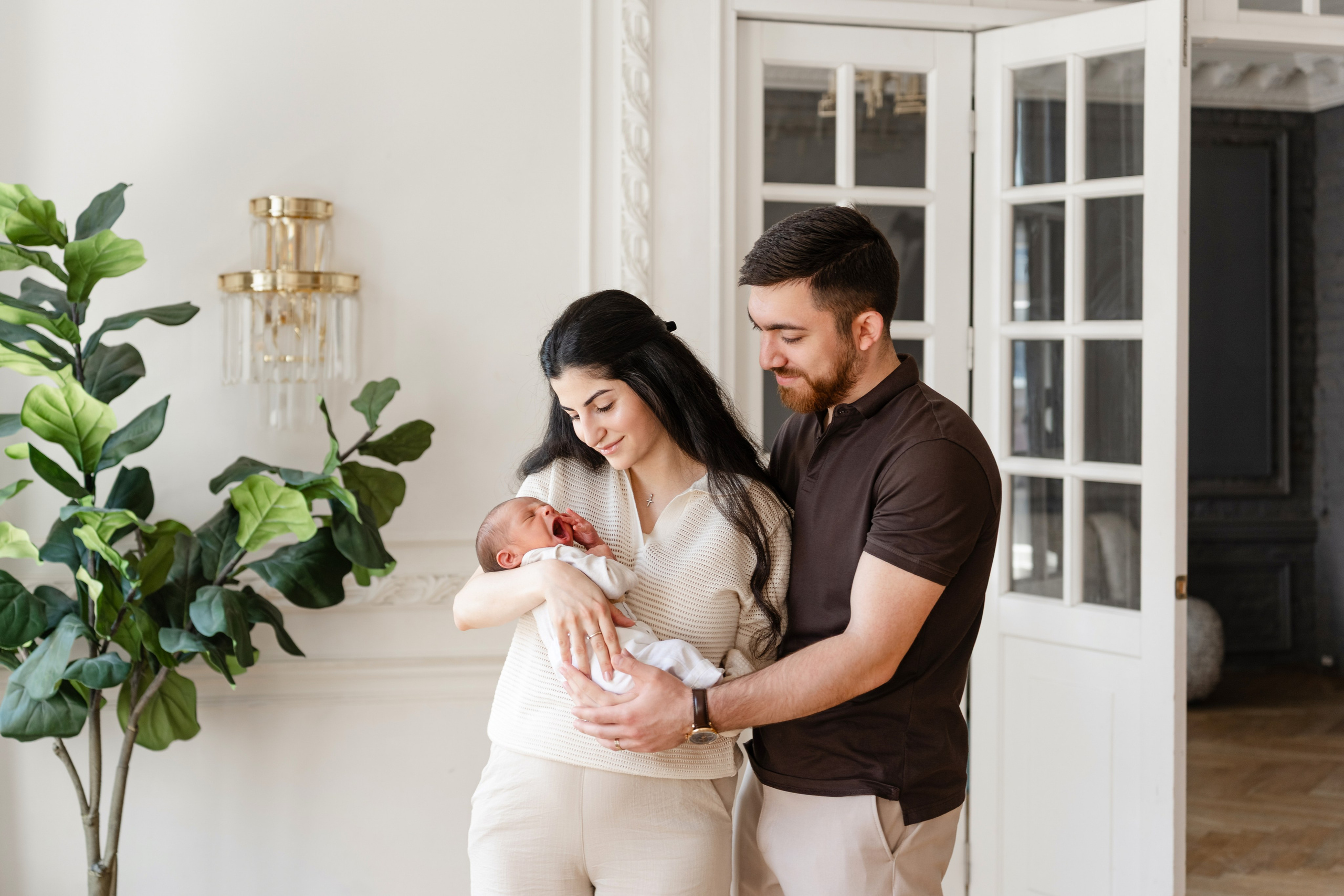 Студийная фотосессия большой дружной семьи. Свадебный и семейный фотограф в Санкт-Петербурге Олеся Еремеева