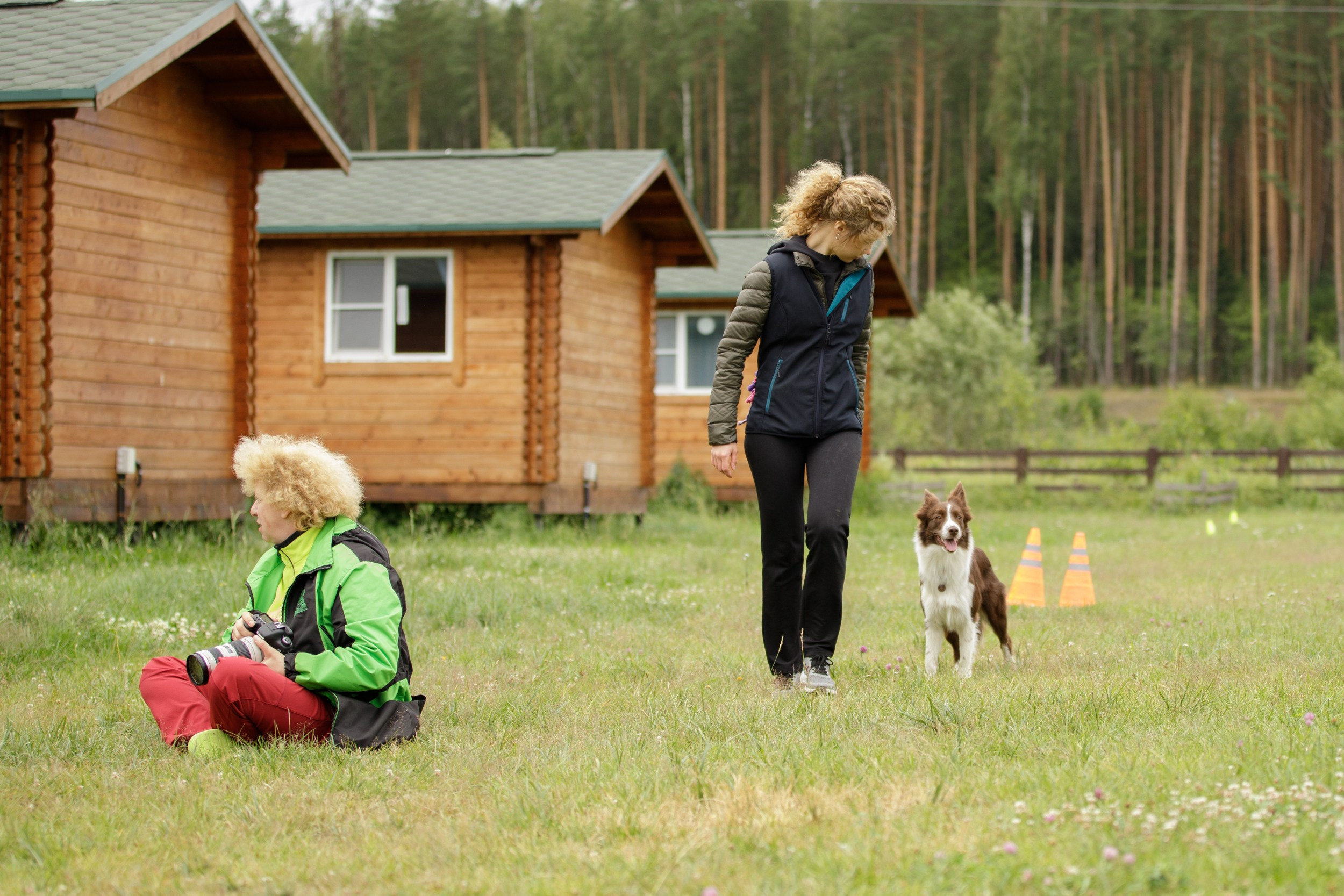 Лиза и Эни. Тренировка в лагере по обидиенс. Фотограф-анималист в Калуге Мария Шерскова