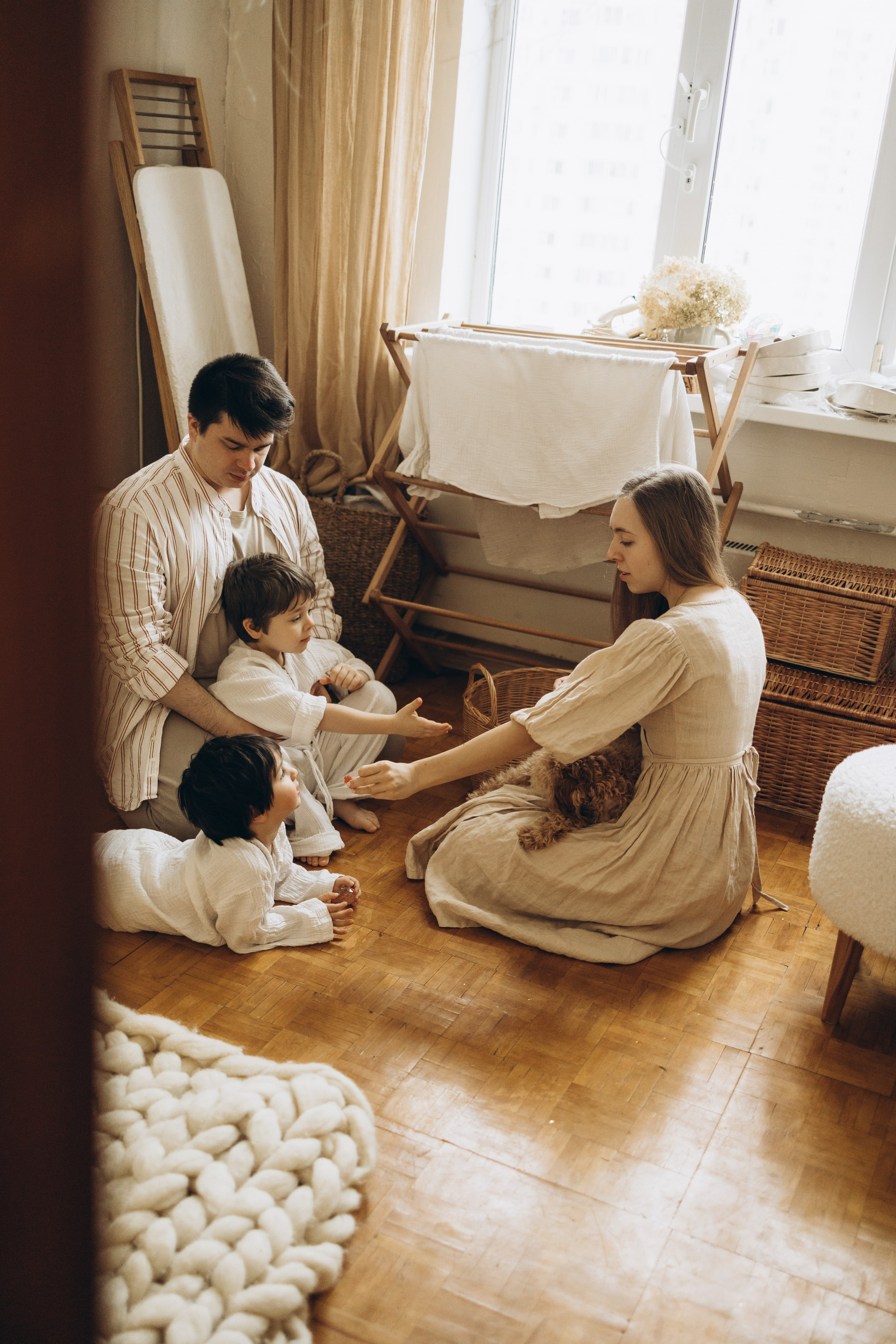 Оля, Саша, Елисей и Демид. Семейный фотограф в Москве Виктория Ястребинская