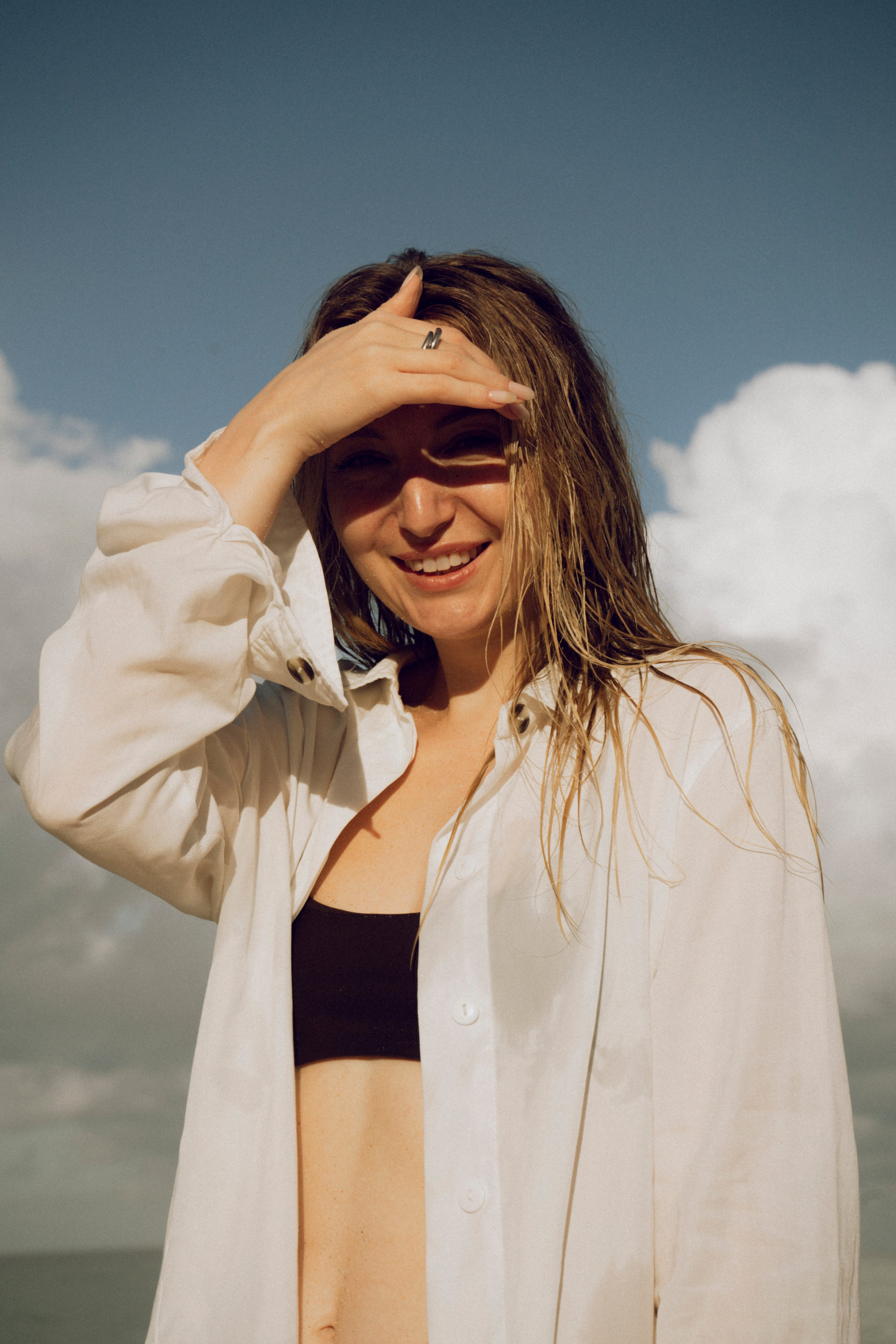 Полина, океан — Фотосессия на берегу — Xeni Photography. Xeni Photography