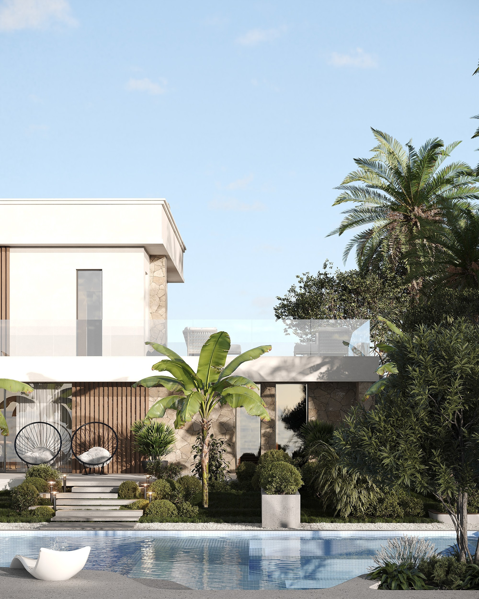 Сoastal residence. Solovets visualization