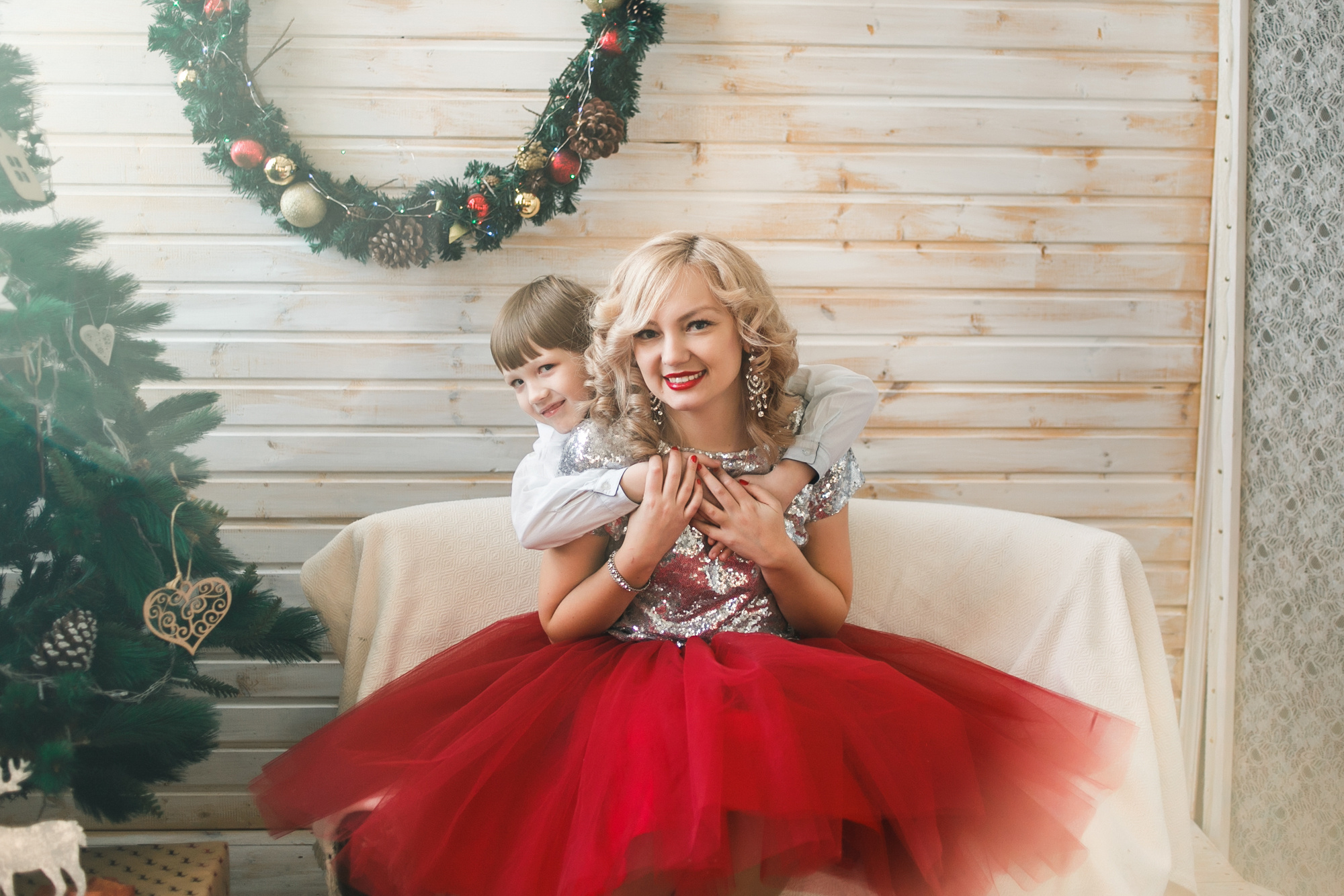 Новогодняя фотосессия мама и сын. Свадебный фотограф во Владивостоке и Славянке