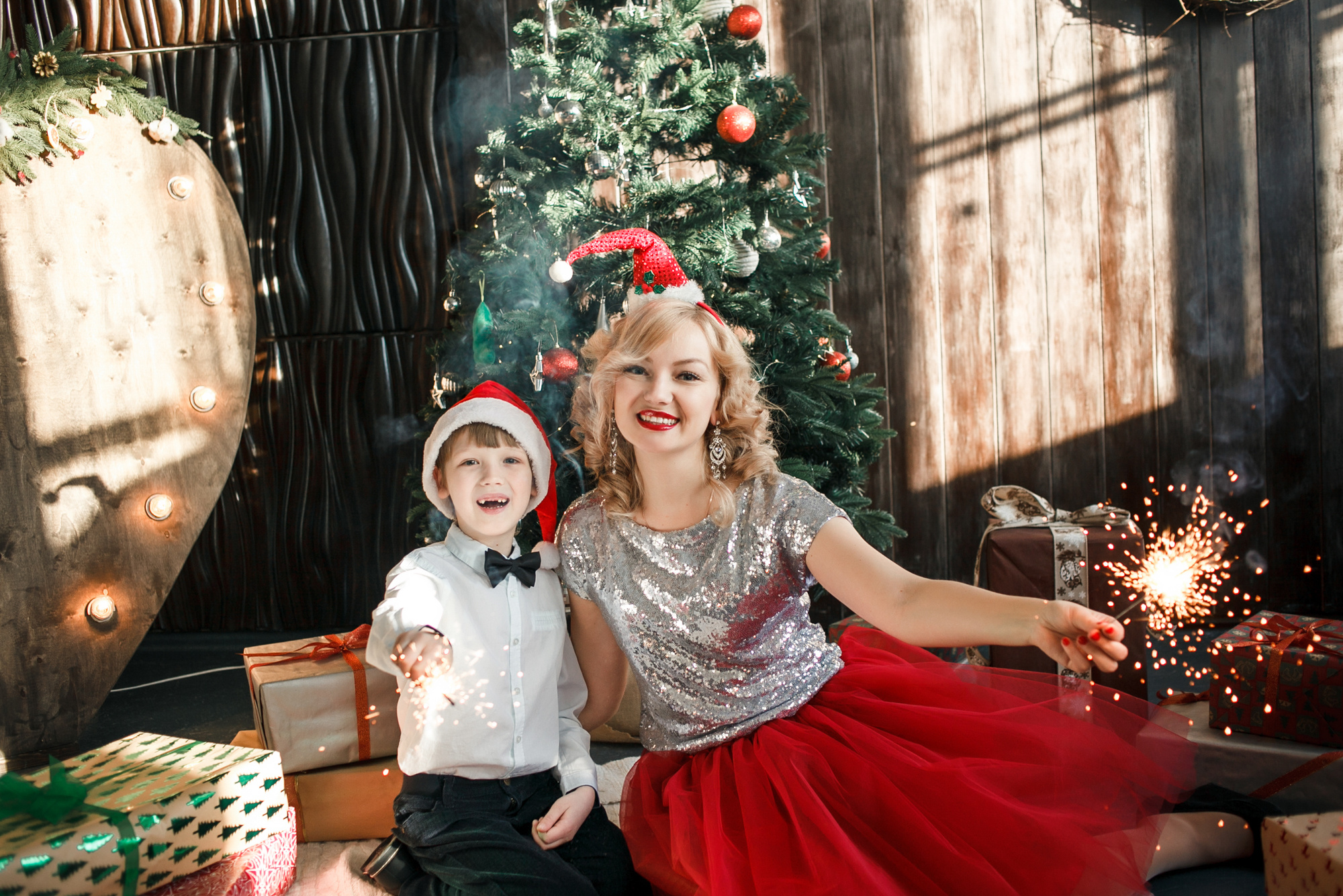 Новогодняя фотосессия мама и сын. Свадебный фотограф во Владивостоке и Славянке