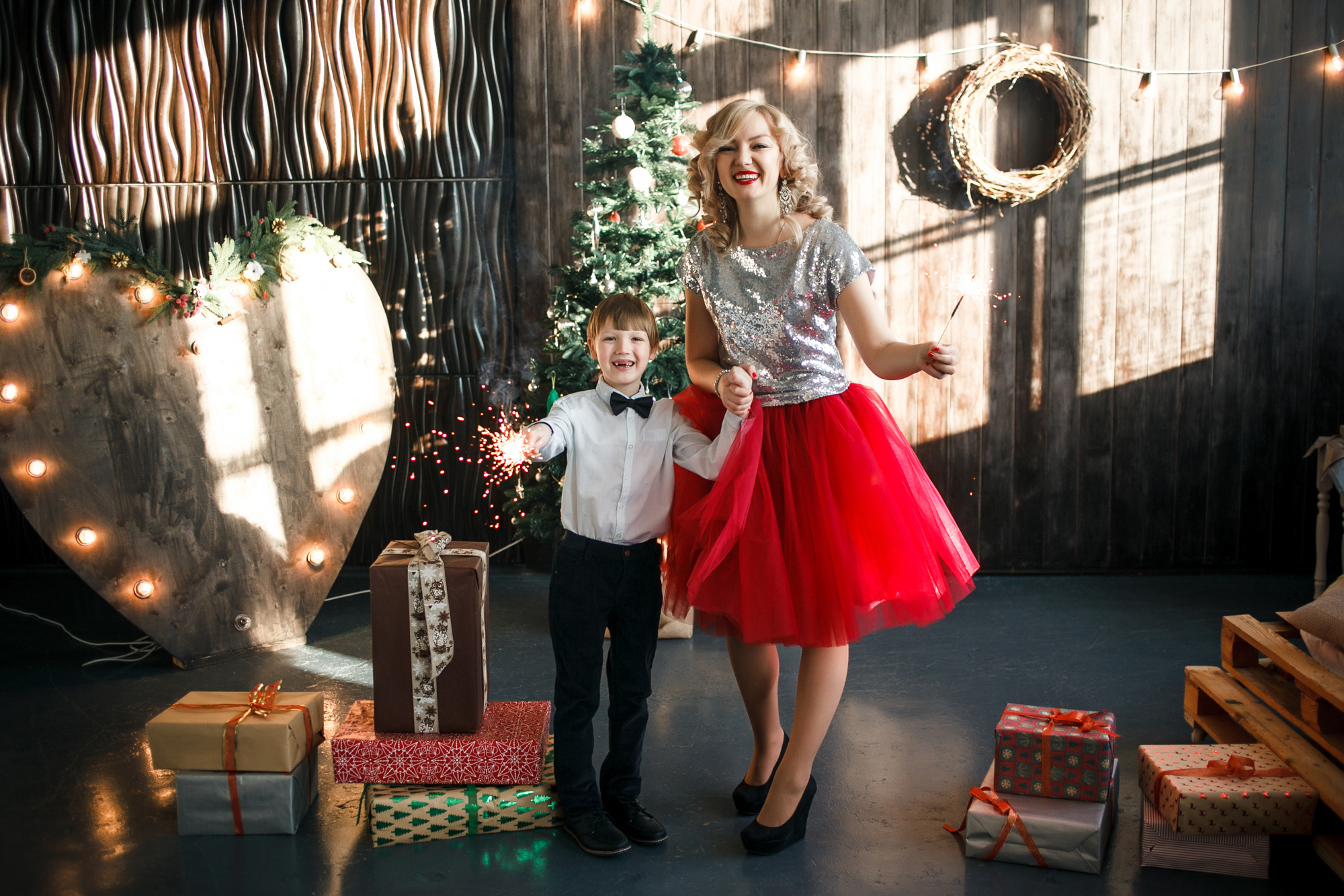 Новогодняя фотосессия мама и сын. Свадебный фотограф во Владивостоке и Славянке