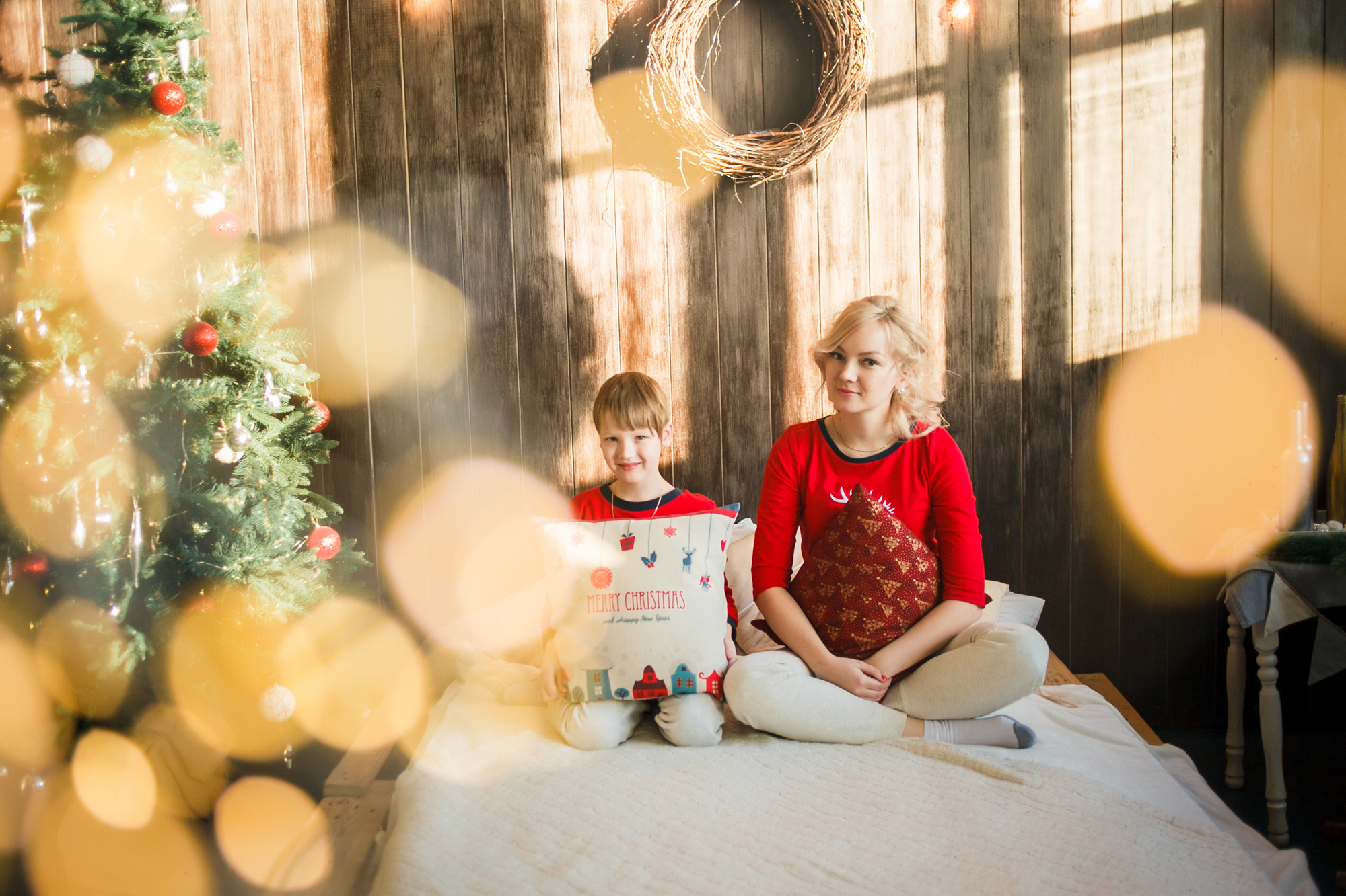 Новогодняя фотосессия мама и сын. Свадебный фотограф во Владивостоке и Славянке