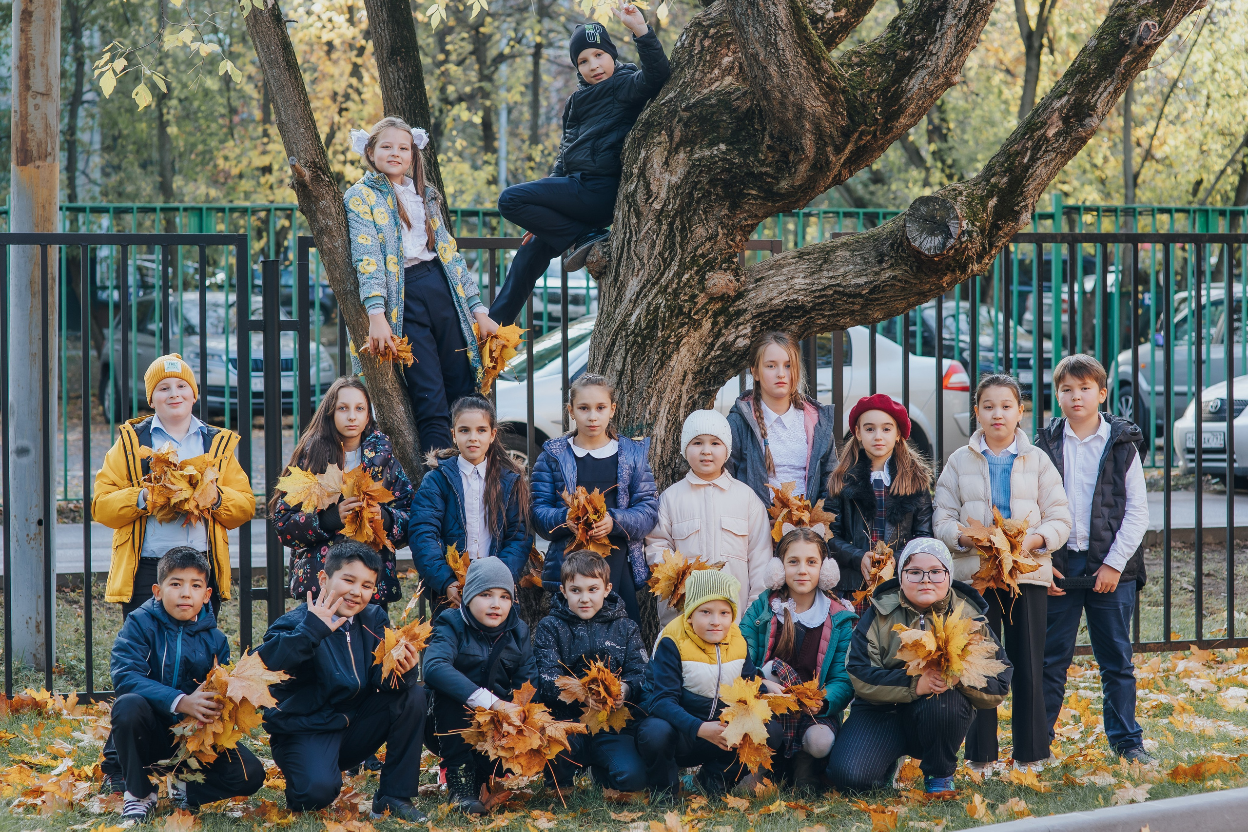 Осенняя съемка 4 класса для Выпускных альбомов. Семейный фотограф в Москве Наталья Чуб, заказать Фотокнигу