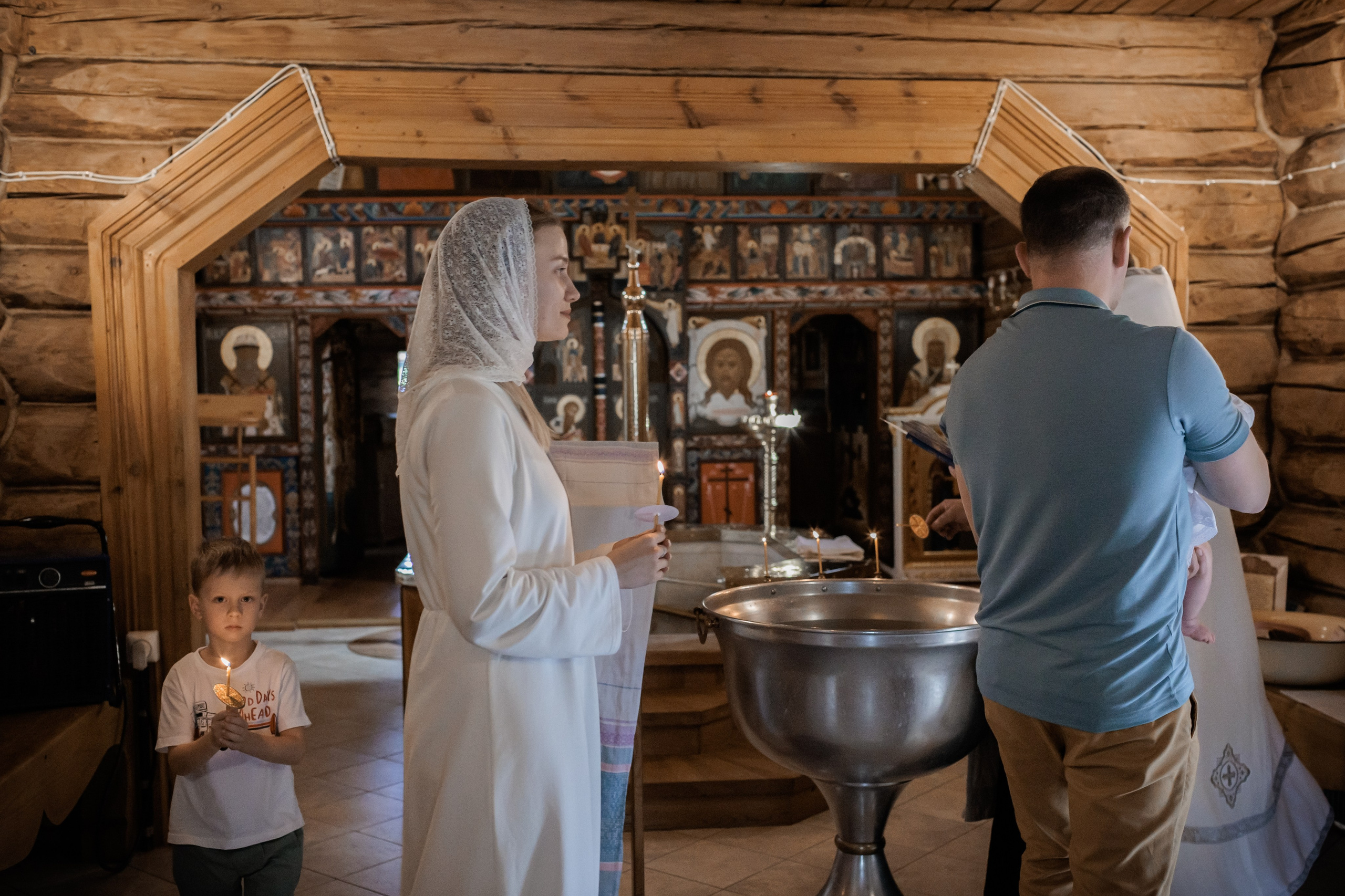 Крещение в Храме Успения Пресвятой Богородицы в Косино. Профессиональный фотограф в Москве и Мо Мария Шантарёва