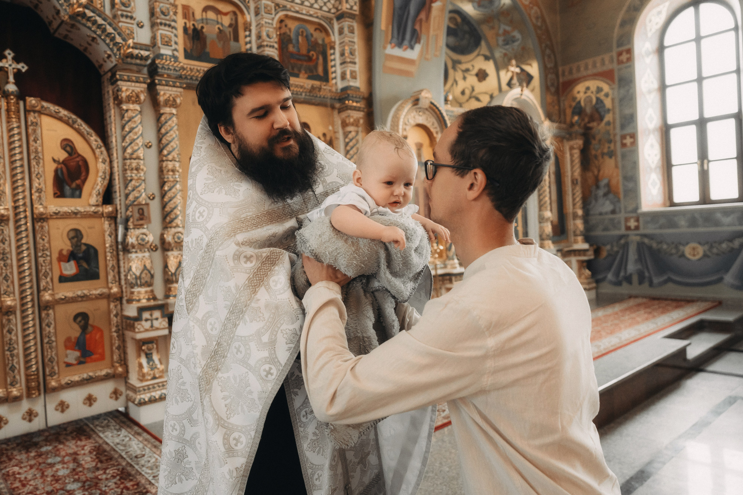 Фотосъемка крещения в храме Всецарица
