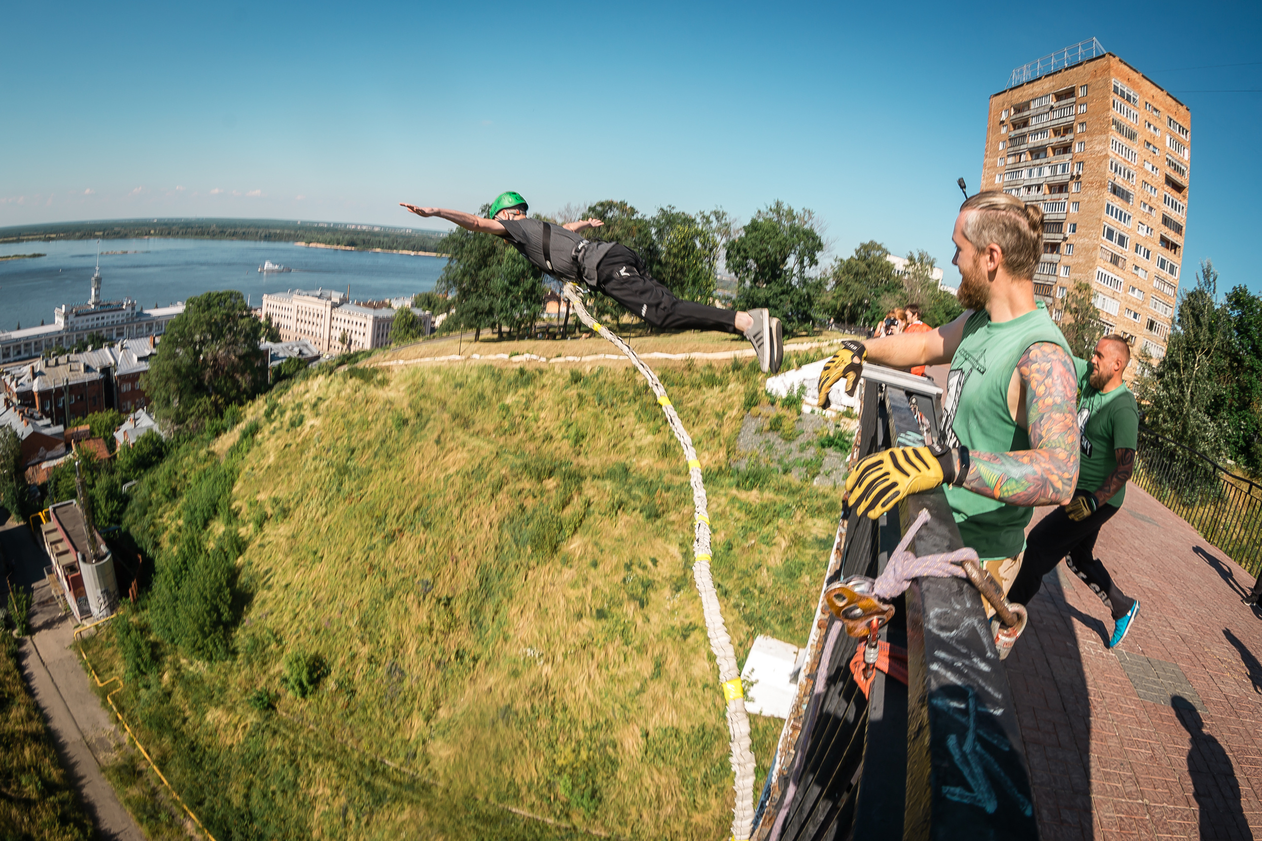 CATS Ropejumping Team — мост на Федоровского. Фотографиня Мария Дикова