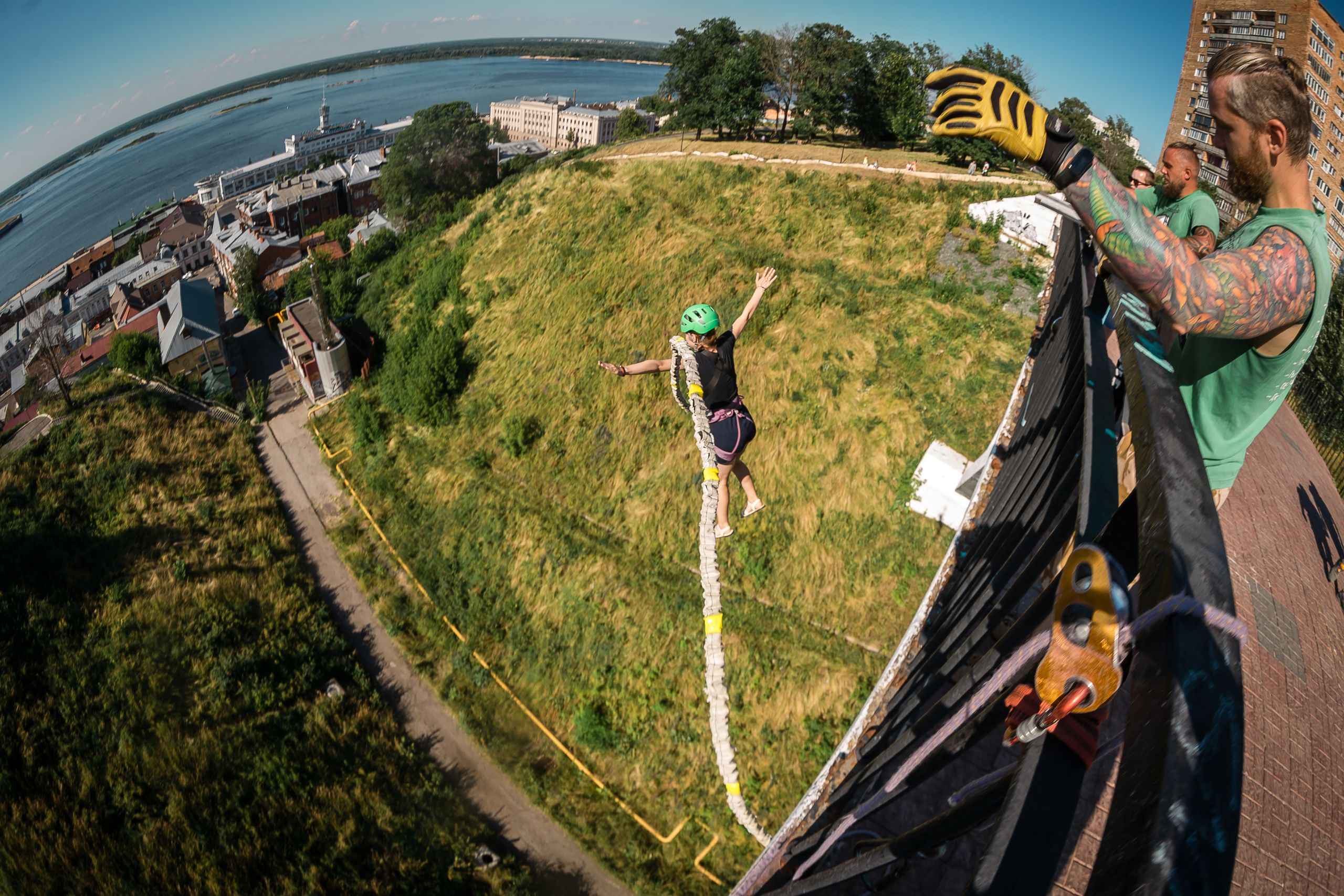 CATS Ropejumping Team — мост на Федоровского. Фотографиня Мария Дикова
