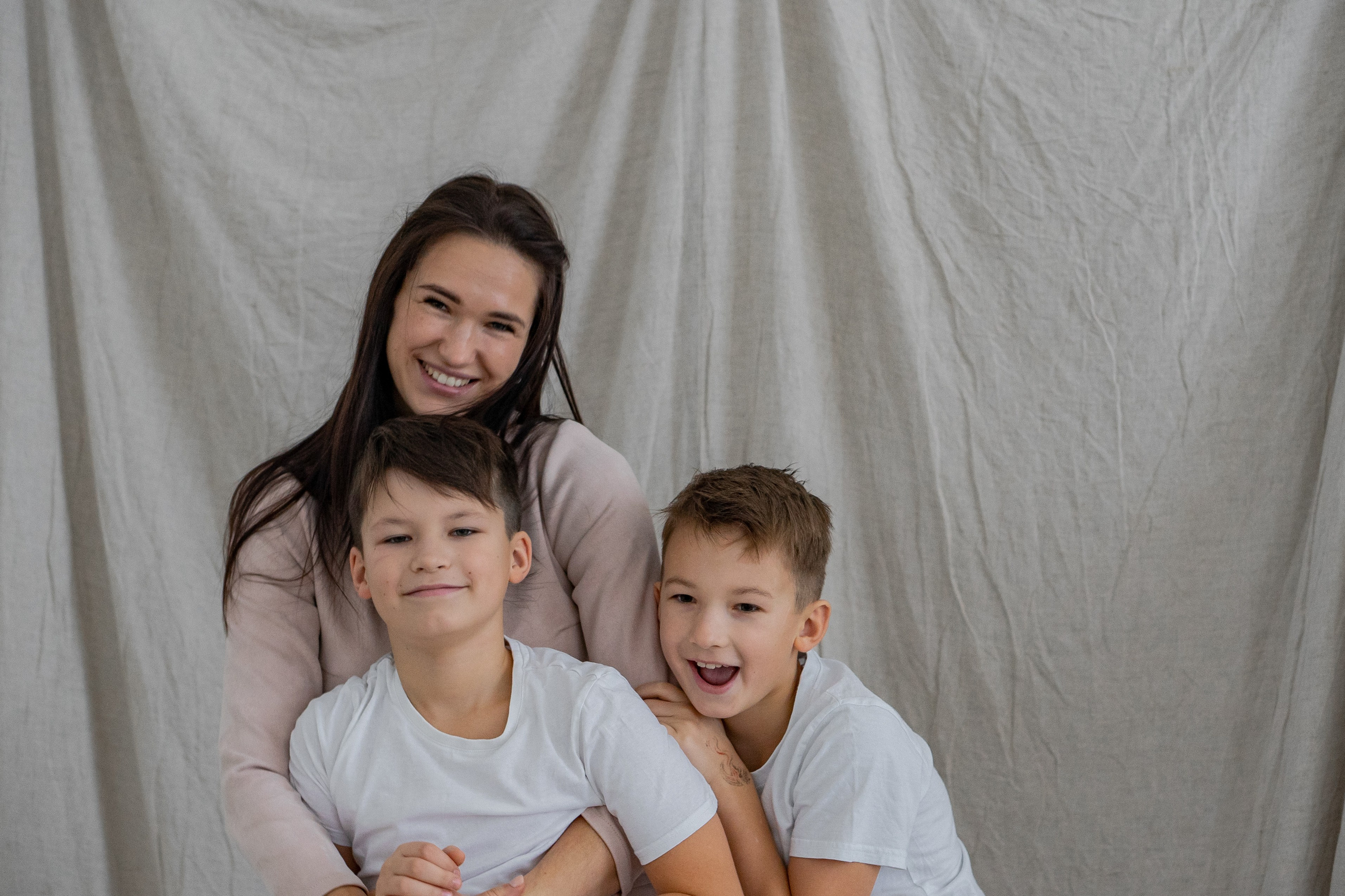 Семья Н. в фотостудии. Фотограф Ольга Игорева