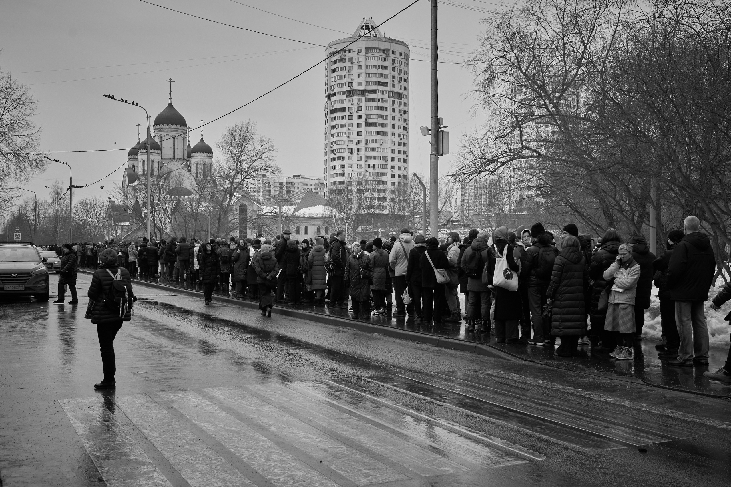 Похороны Алексея Навального. Дзешульская, фотограф