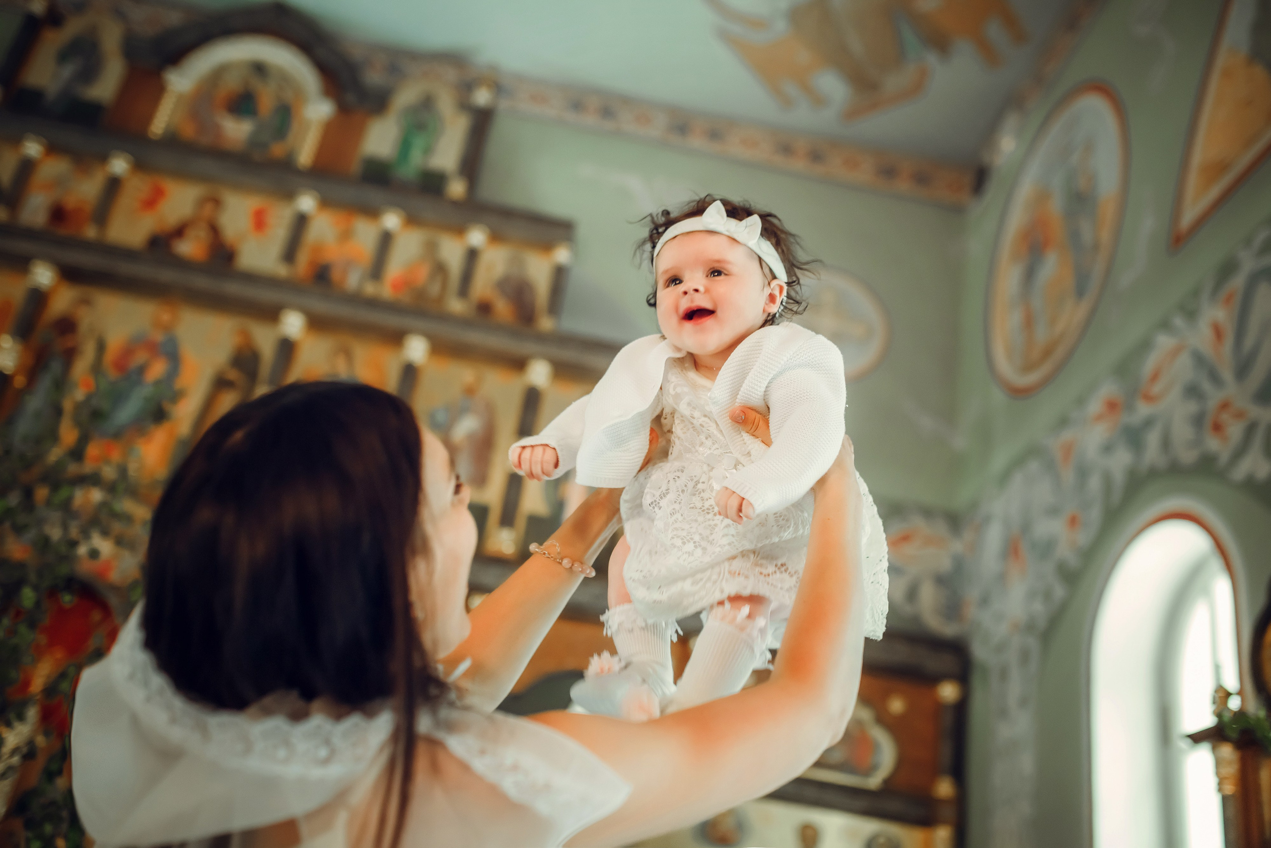 Крещение Виолетты. Фотограф на Крещение, семейный фотограф в Москве