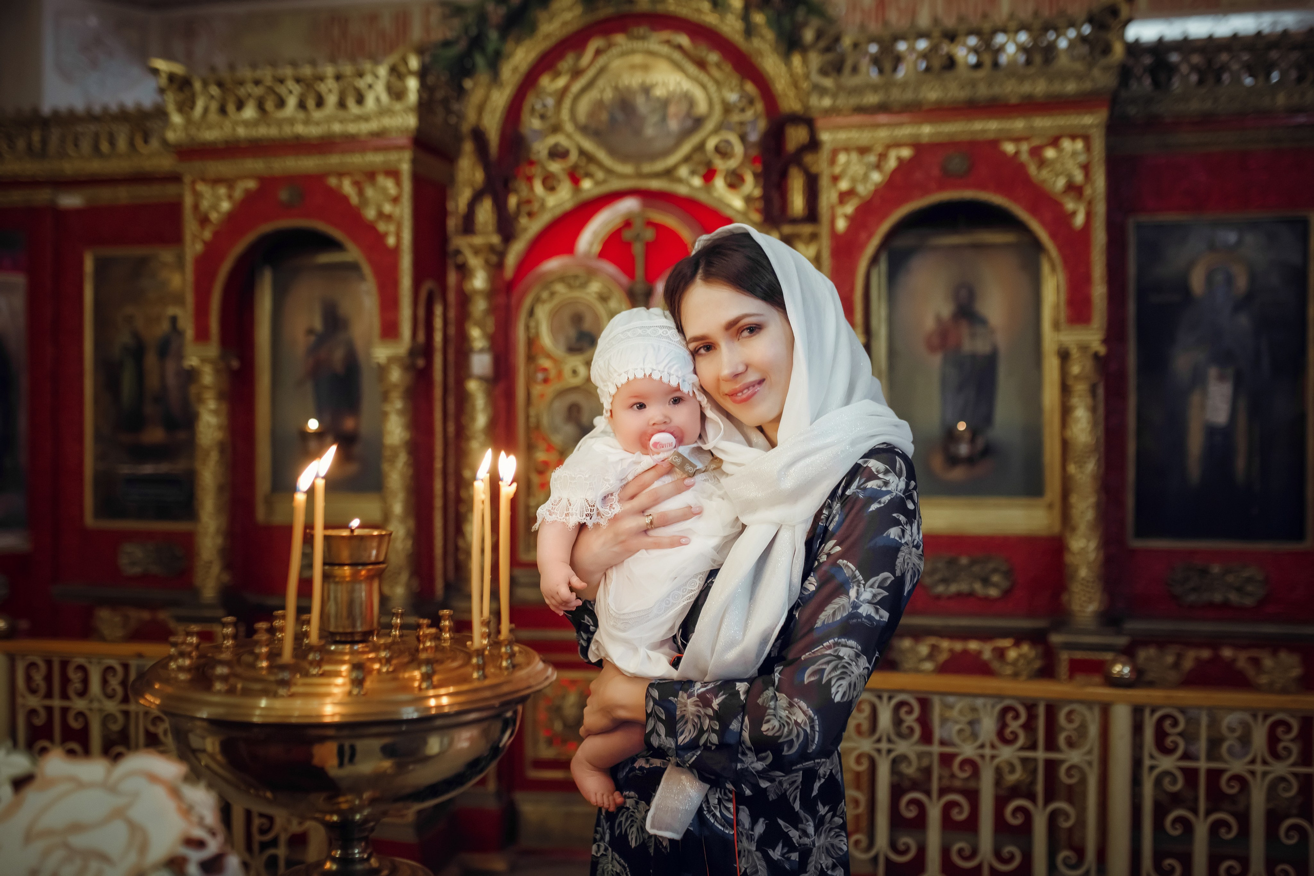 Крещение Валерии. Фотограф на Крещение, семейный фотограф в Москве