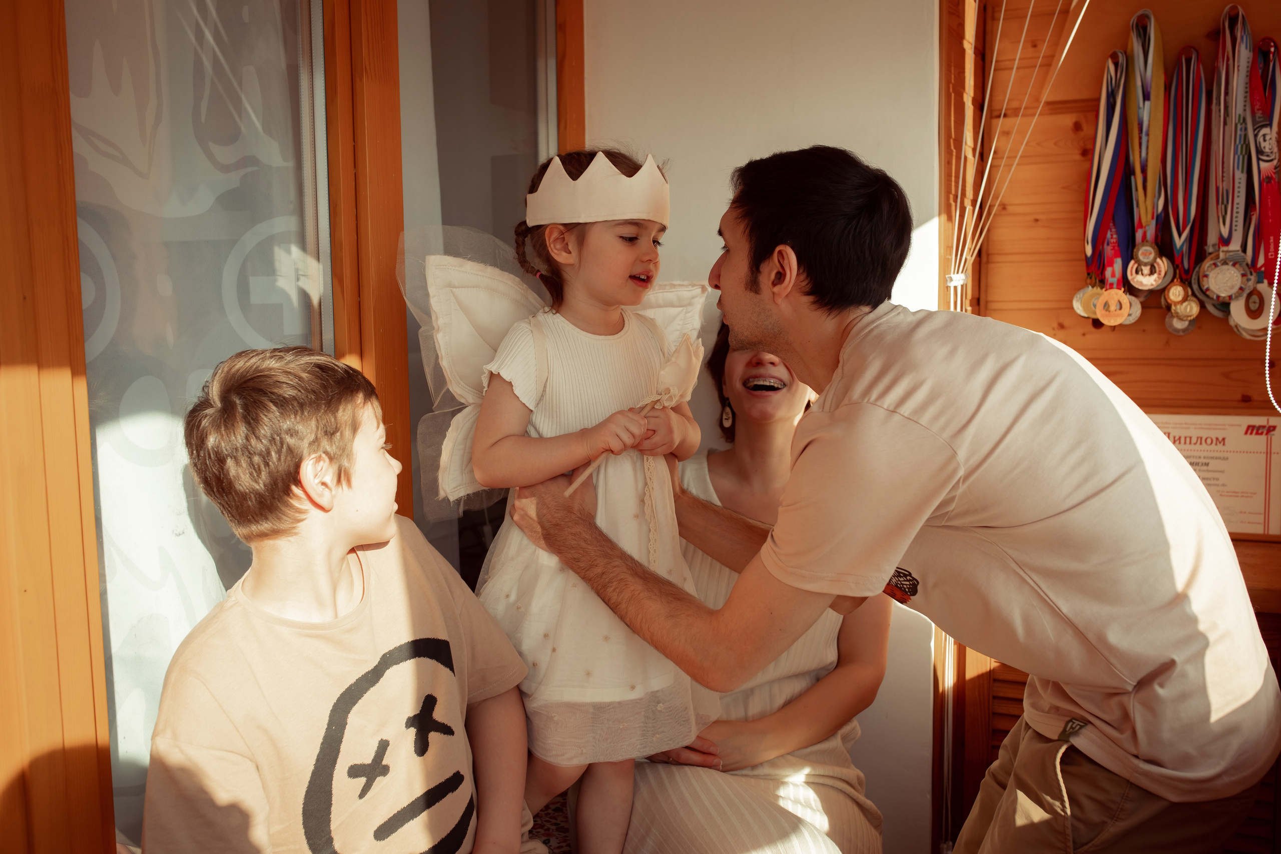 Александра, Максим, Евгений и Ксюша. Семейный и детский фотограф в Москве Дорогова Екатерина