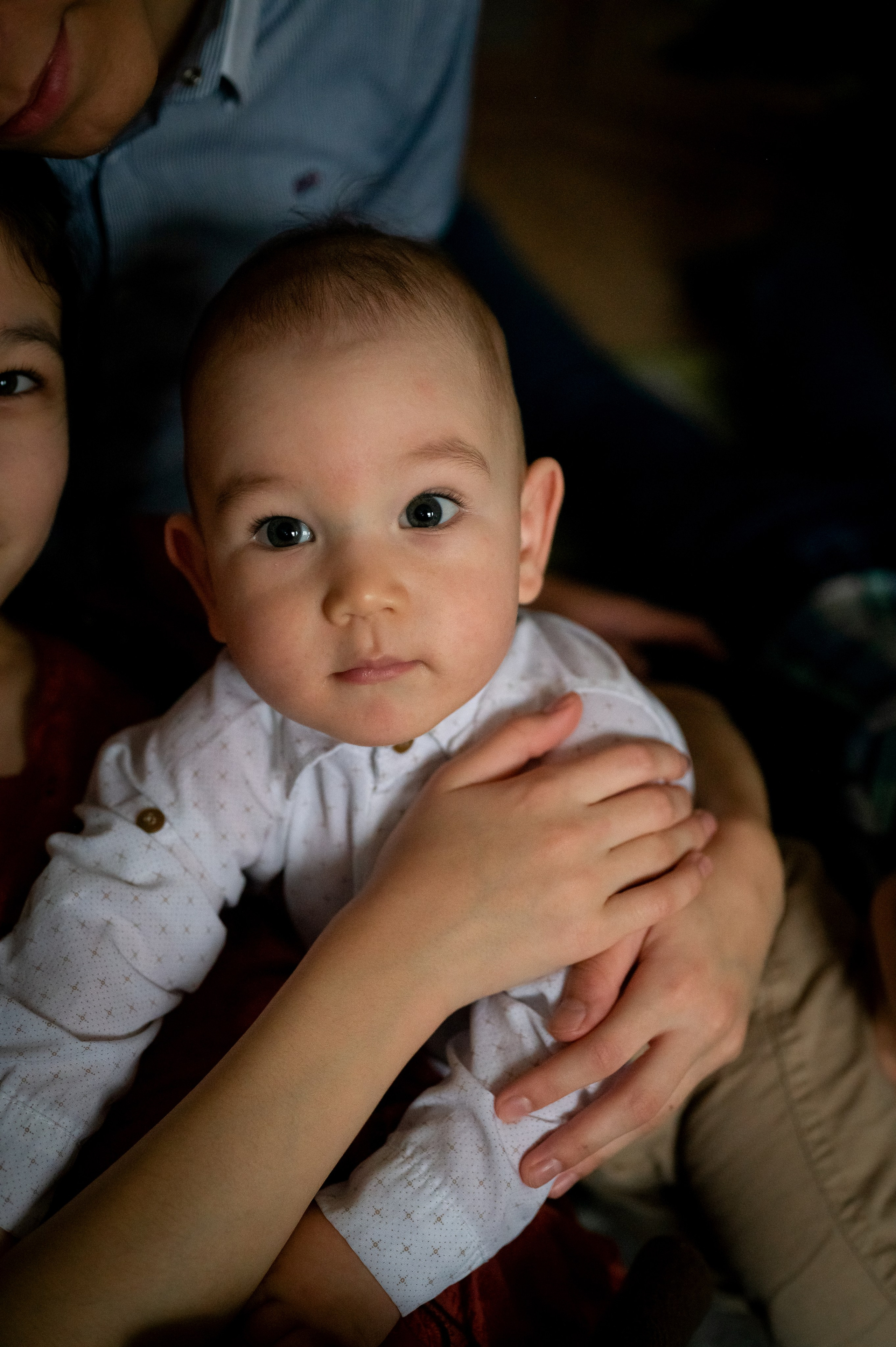Родители с новорожденным малышом. Фотограф новорождённых, семейный, школьный в городе Калуге Евгения